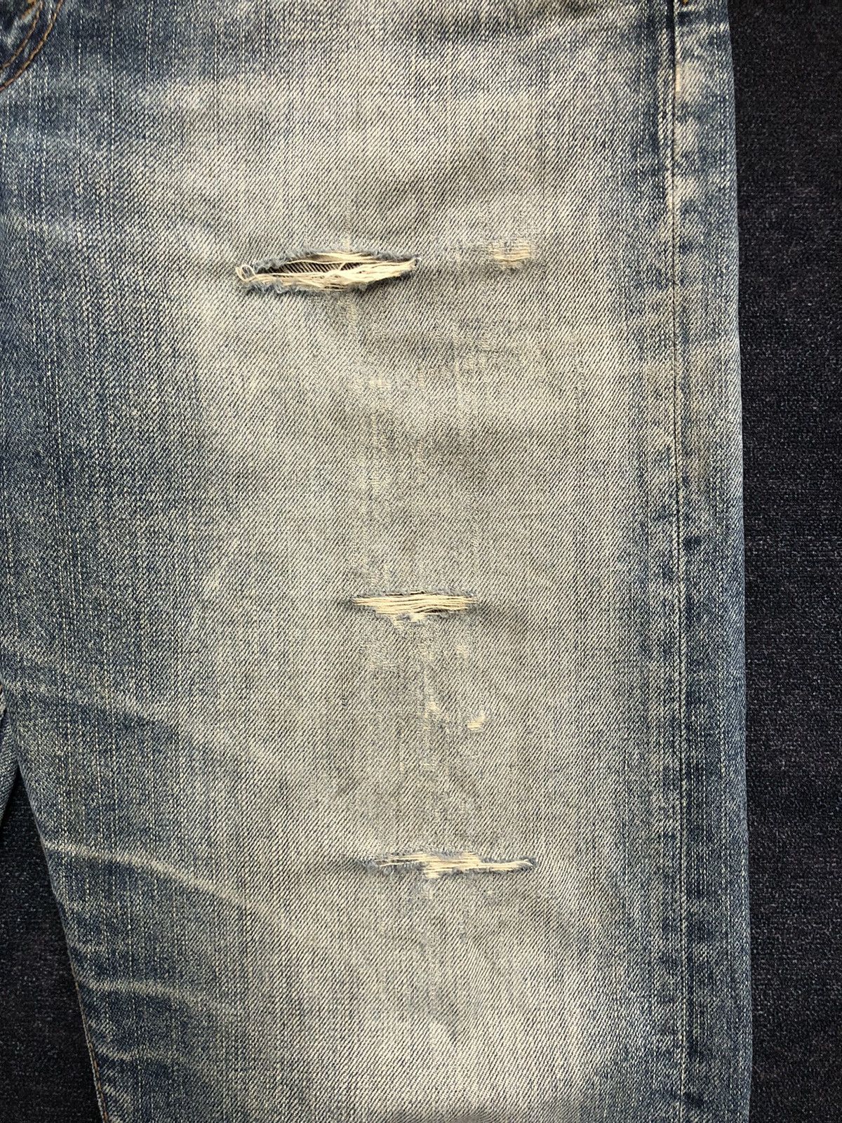 Hysteric Glamour Vintage GL Heart Mud Washed Distressed Jeans Size US 32 / EU 48 - 7 Thumbnail