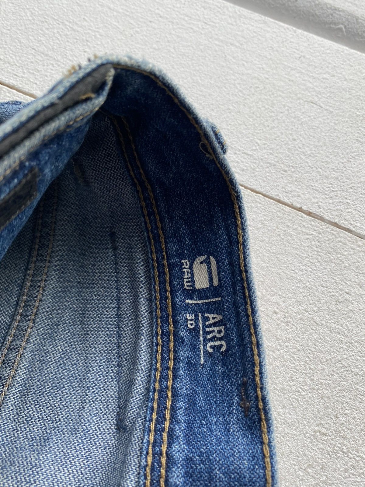 G-Star 00s Y2K G-Star RAW Arc 3D Men’s Jeans Vintage Wash Denim Size US 30 / EU 46 - 12 Thumbnail