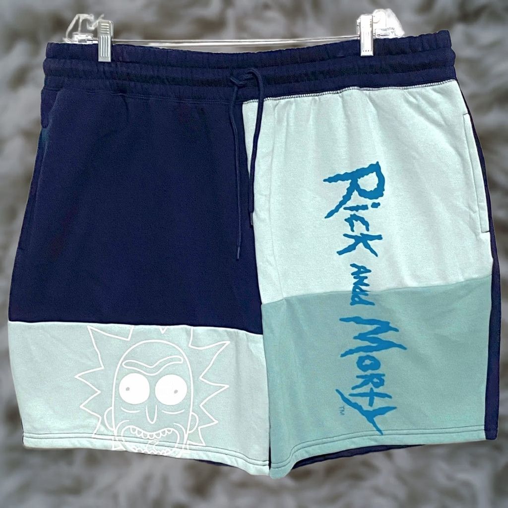 Vintage Ricky And Morty Sweat Shorts Mens 2XL 50-52 Loungewear Cartoon Comfy Gym Y2K Size US 39 - 1 Thumbnail