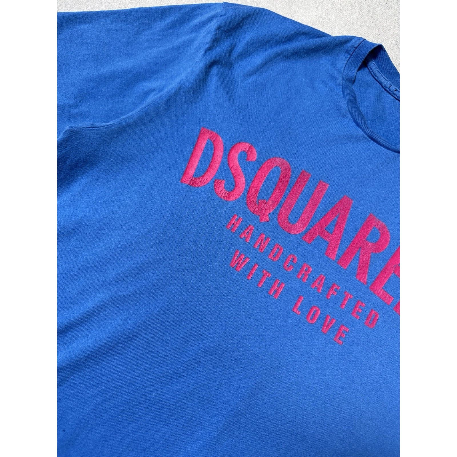Dsquared2 Dsquared2 Big Logo Shirt Blue/Pink Size L Men Size US L / EU 52-54 / 3 - 7 Thumbnail