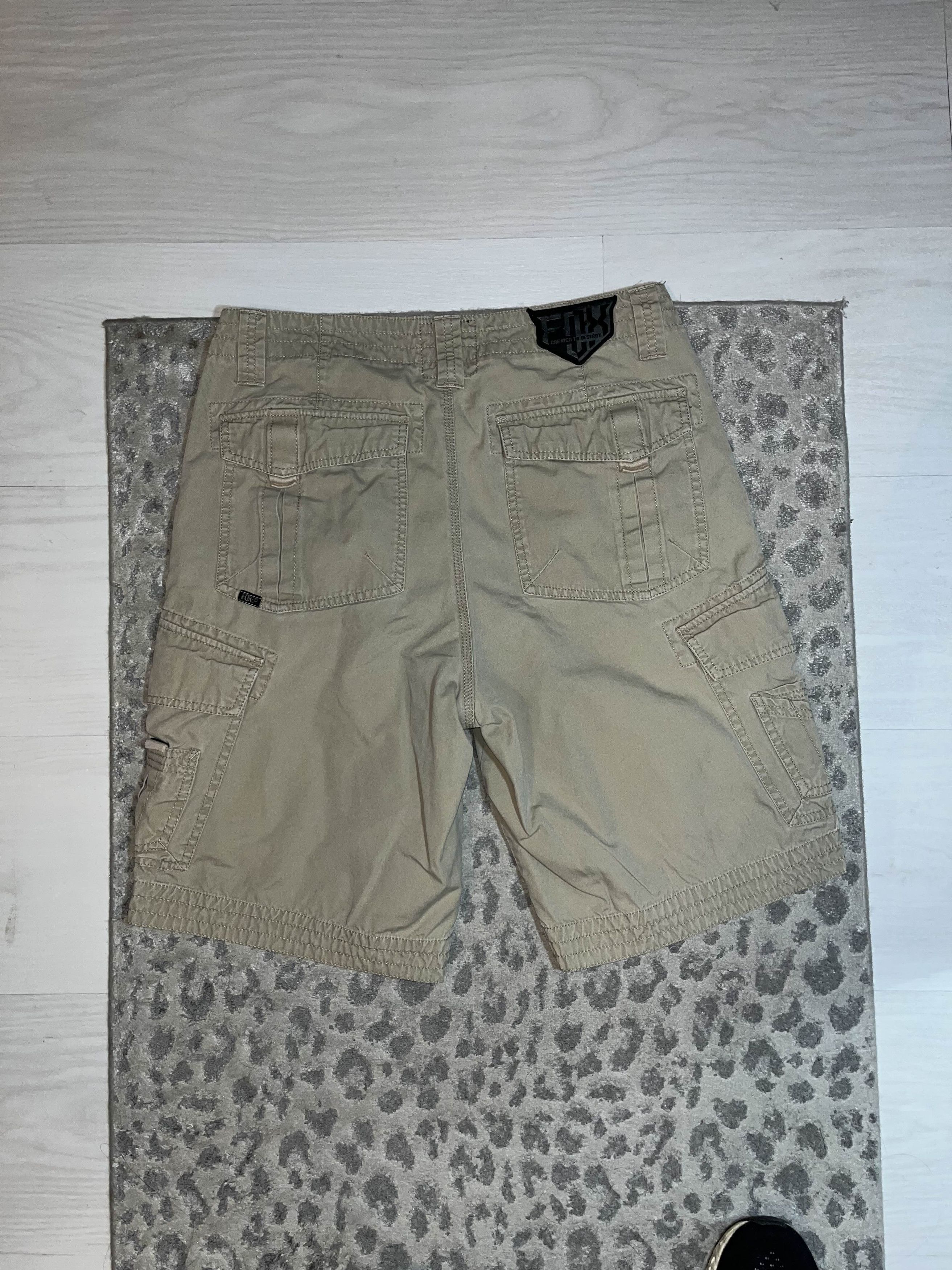 Fox Racing Y2K Fox Racing Khaki Cargo Shorts Size US 32 / EU 48 - 2 Thumbnail