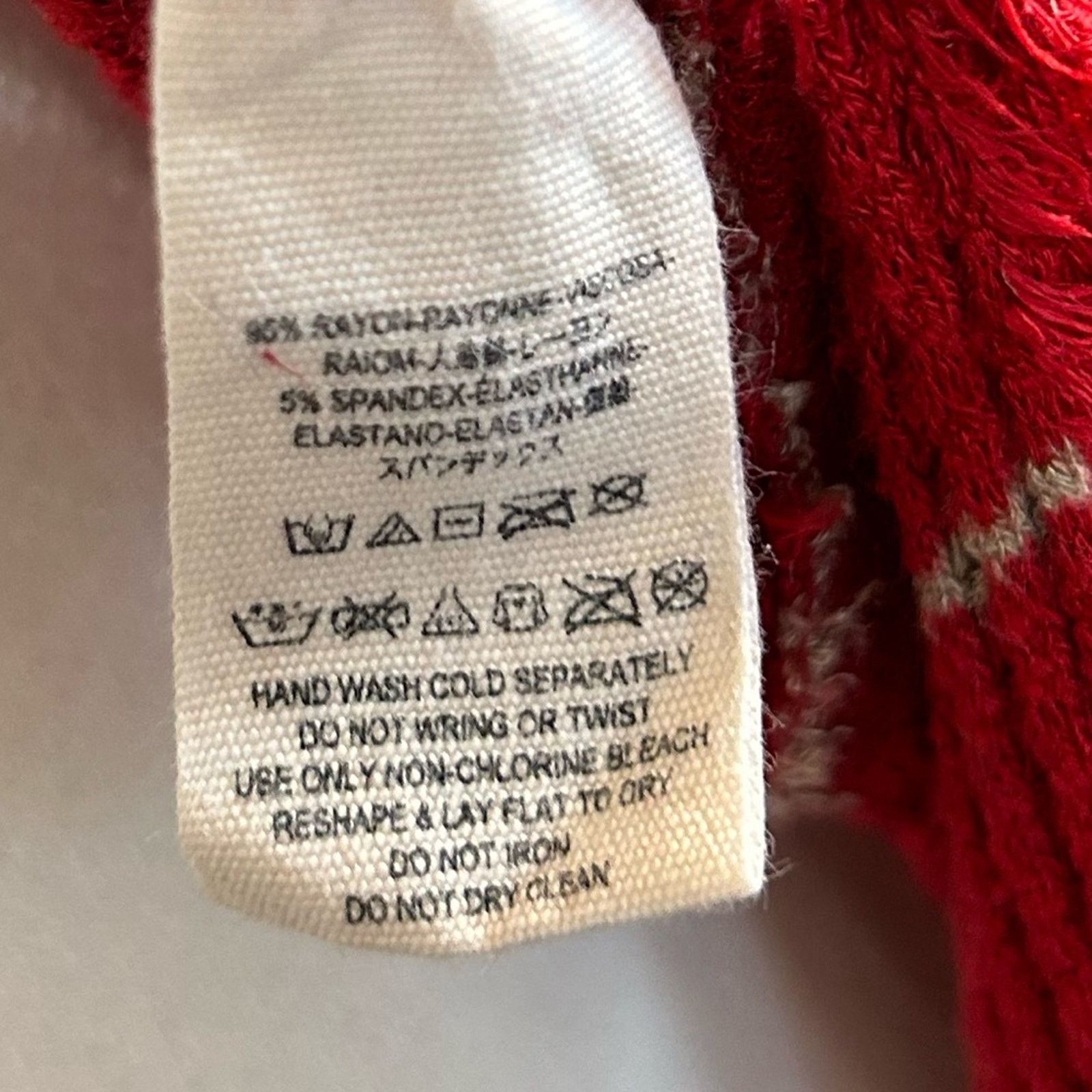 Free People Free People Top Womens Small Red Tan Stripe Grunge Boho Size S / US 4 / IT 40 - 7 Thumbnail