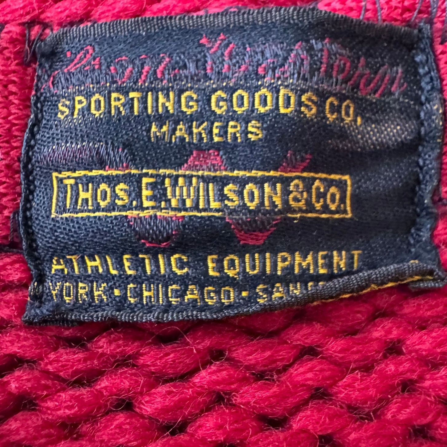 Wilson Early 1900s Thomas E. Wilson "L" Varsity Letterman Sweater Size US S / EU 44-46 / 1 - 6 Thumbnail