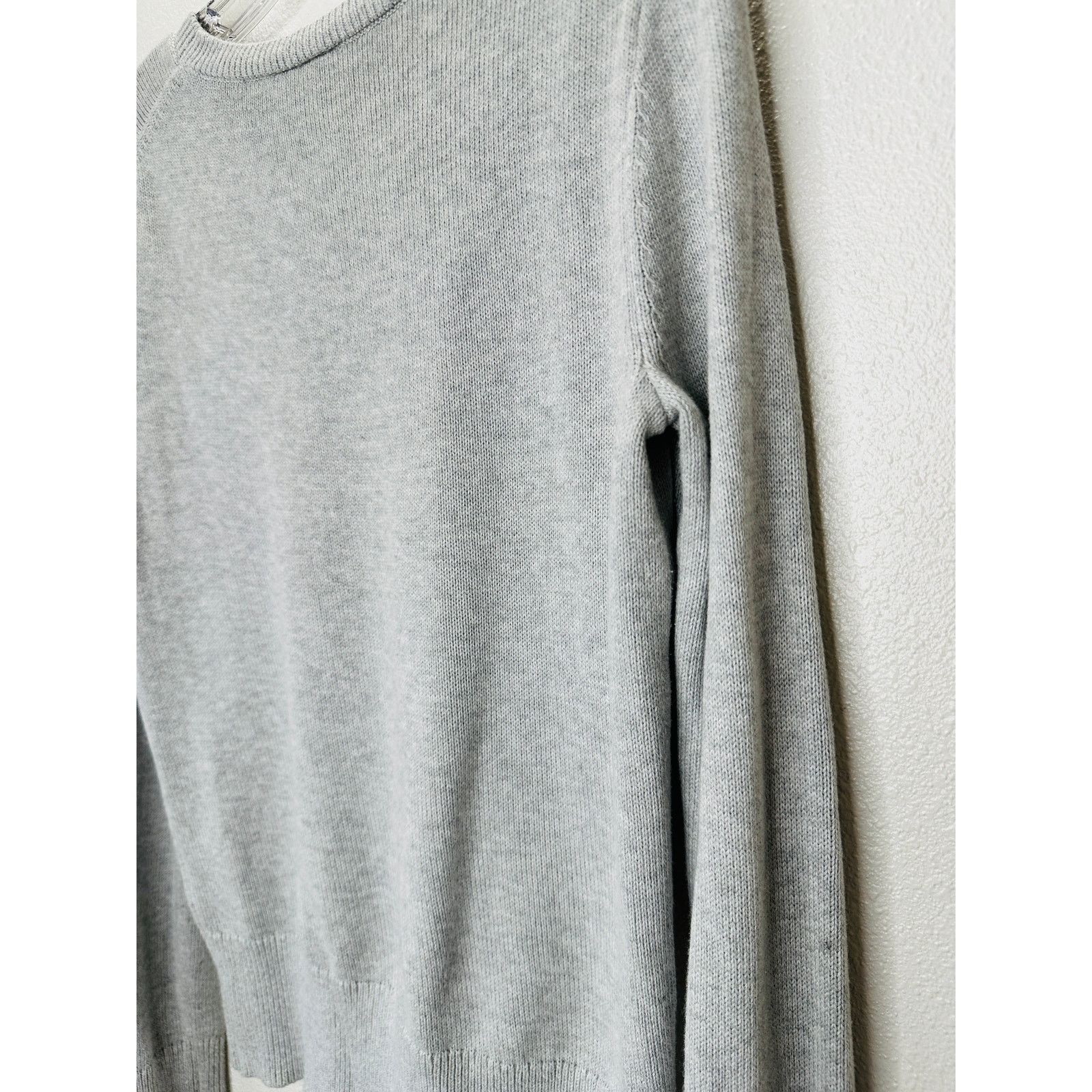 Gap Gap Gray Metallic Heart Crewneck Long Sleeve Sweater S Size S / US 4 / IT 40 - 8 Thumbnail