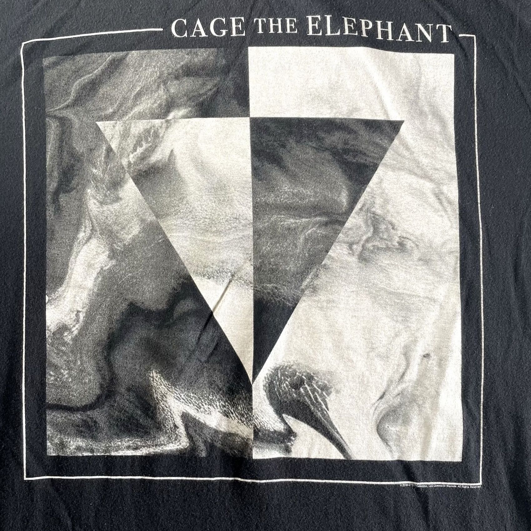 Vintage Cage The Elephant Men’s L T-Shirt Rock Pop 2016 Tell Me I’m Pretty Matt Shultz Black Mens Size US L / EU 52-54 / 3 - 2 Thumbnail