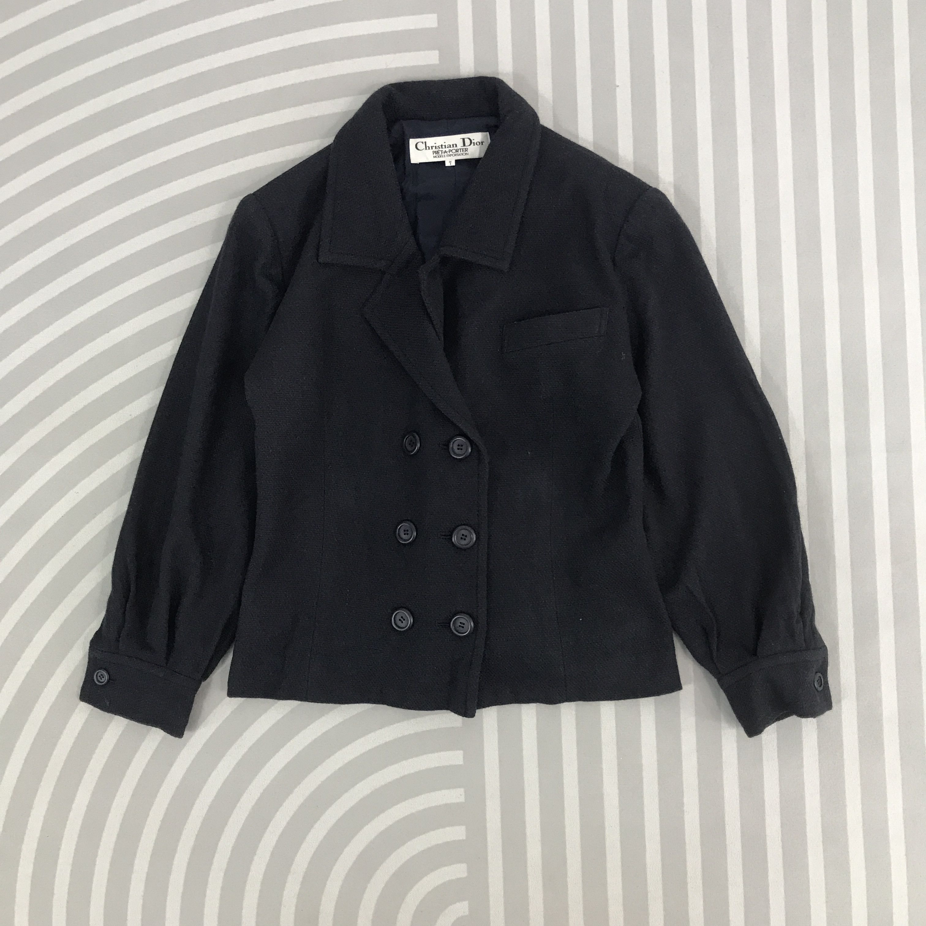 Christian Dior Monsieur × Vintage Vintage Christian Dior Wool Button Jacket Size US M / EU 48-50 / 2 - 1 Thumbnail