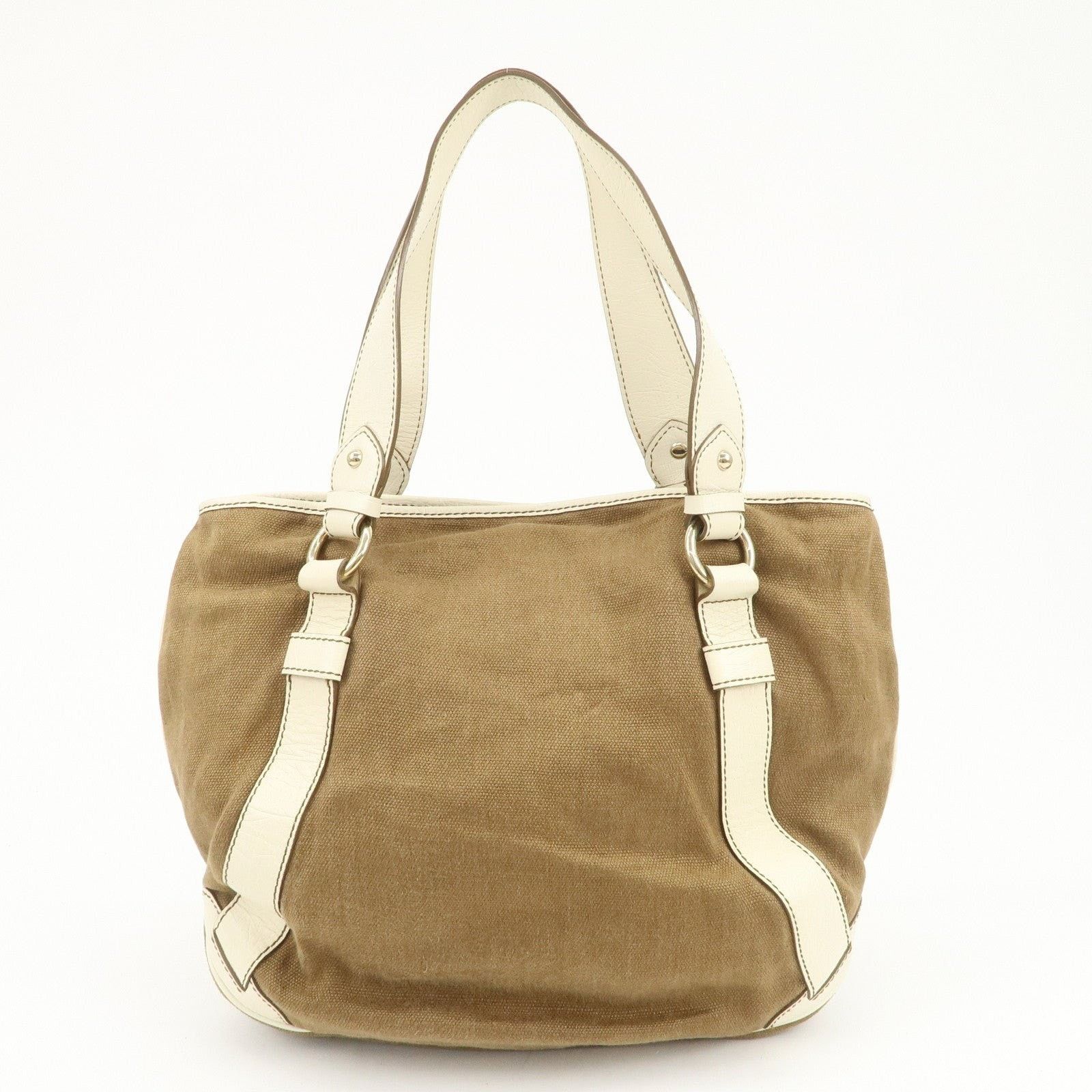 Celine Celine Macadam Canvas & Leather Shoulder Bag Brown Size ONE SIZE - 2 Thumbnail