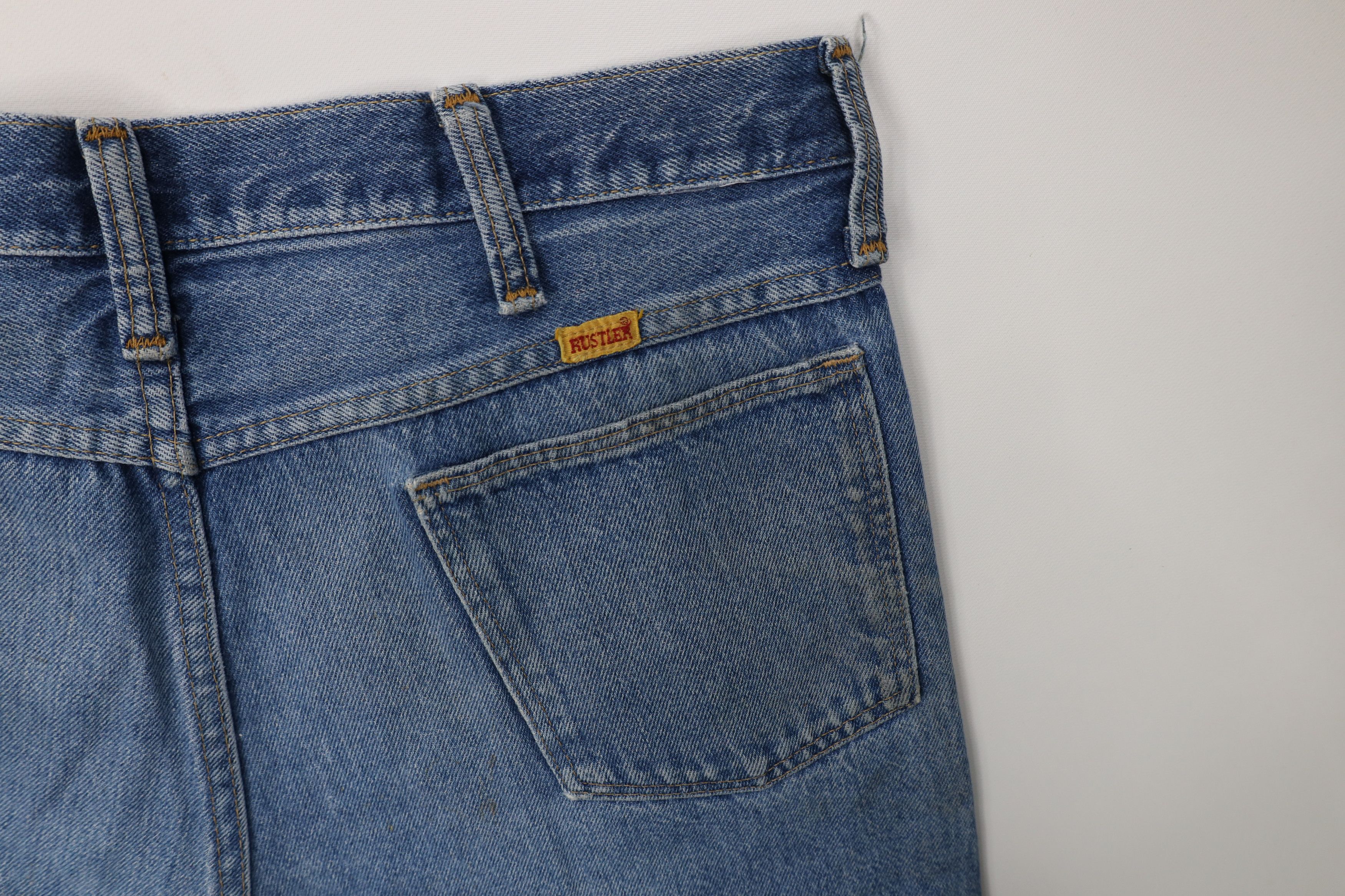 Vintage Vintage 70s Streetwear Straight Leg Denim Jeans Blue USA Size US 36 / EU 52 - 15 Thumbnail