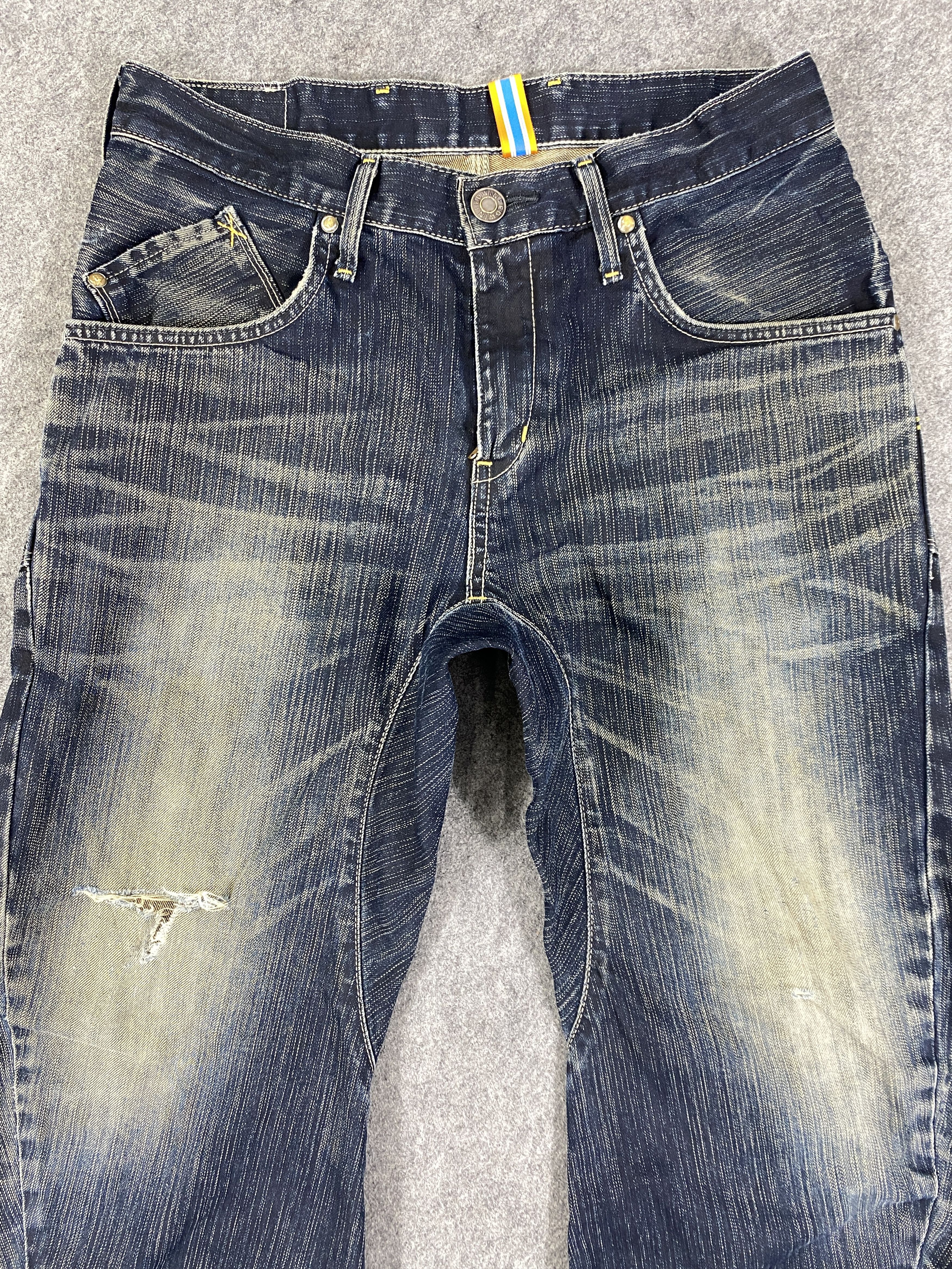 Edwin Mud Blue Vintage Edwin Buckle Back Jeans 32x33 - JN3247 Size US 32 / EU 48 - 3 Thumbnail