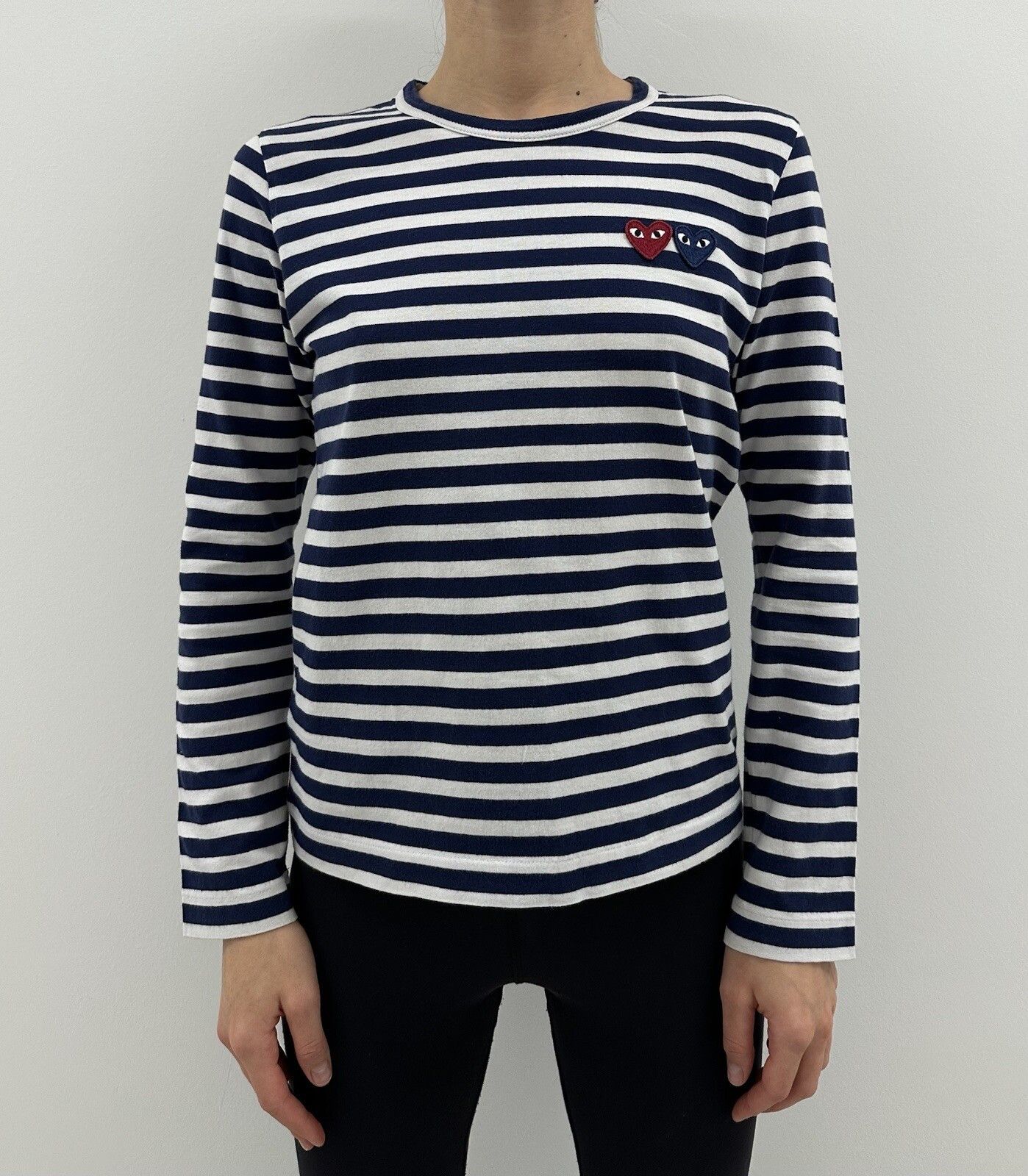Comme des Garcons PLAY Play Comme Des Garçons Shirt Long sleeve Top Striped Hearts Size M / US 6-8 / IT 42-44 - 2 Thumbnail