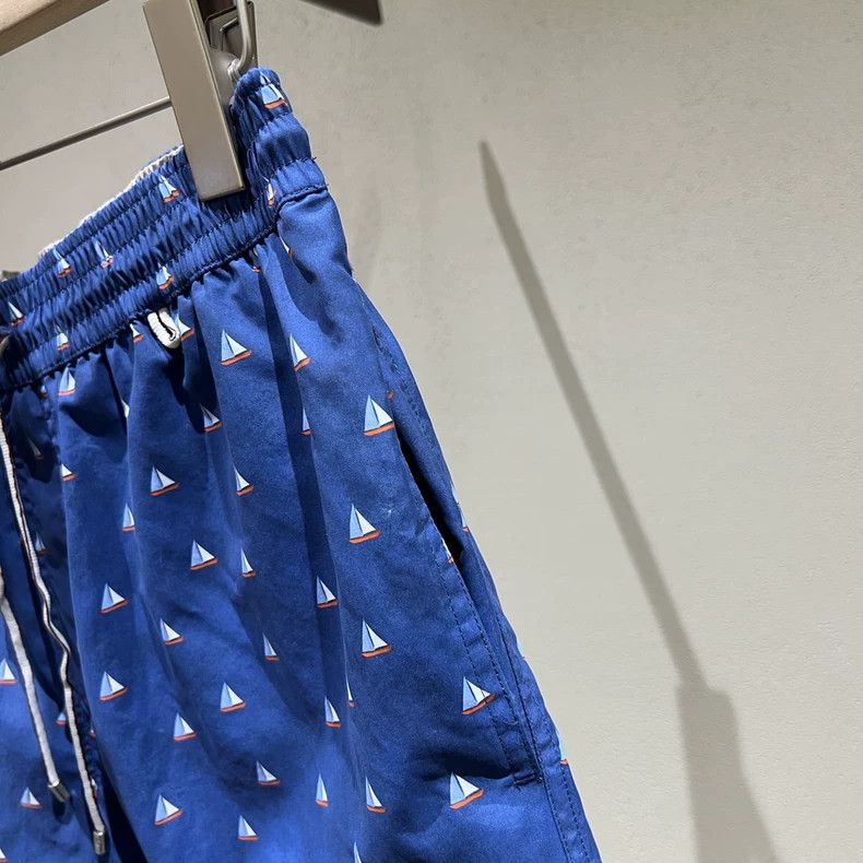 Loro Piana LORO PIANA sizeM Blue sailboat pattern printed beach pants Size US 30 / EU 46 - 3 Thumbnail