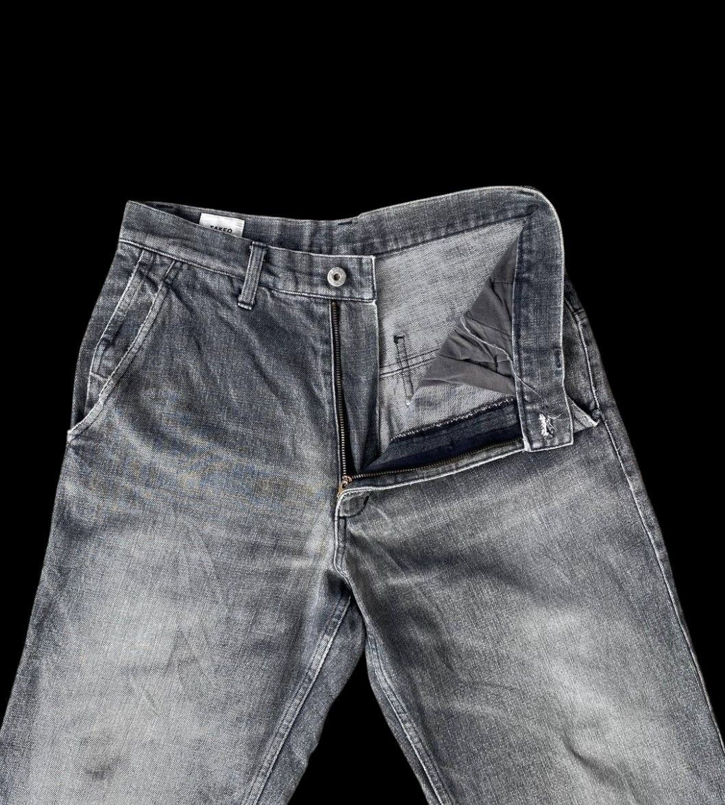Takeo Kikuchi BJ6-19 VTG JAPAN TAKEO KIKUCHI DISTRESSED FADED GREYWASH Size US 29 - 3 Thumbnail