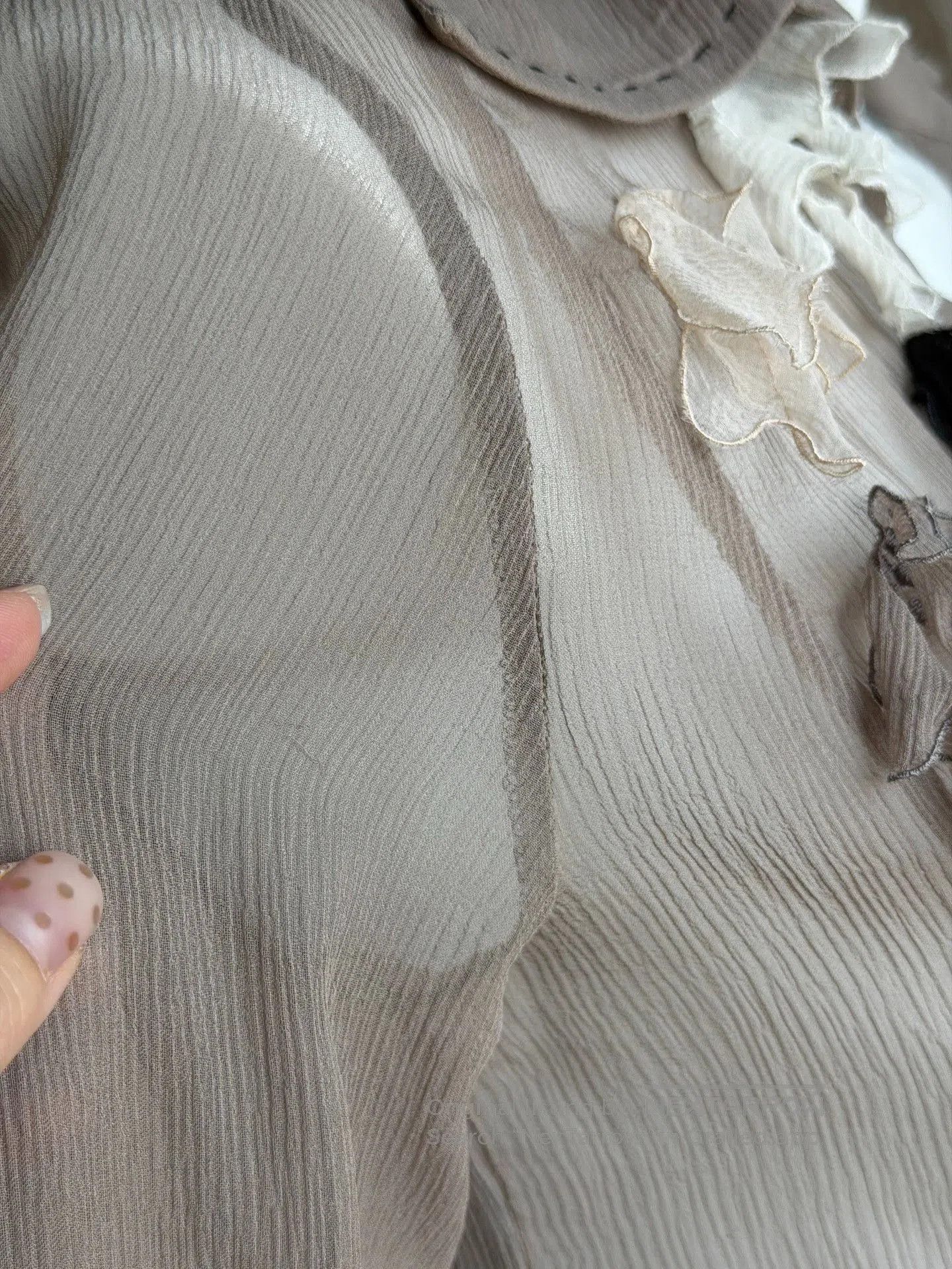 Other PAOLAFRANI Silk Sheer Large Neck Shirt. Size M / US 6-8 / IT 42-44 - 8 Thumbnail