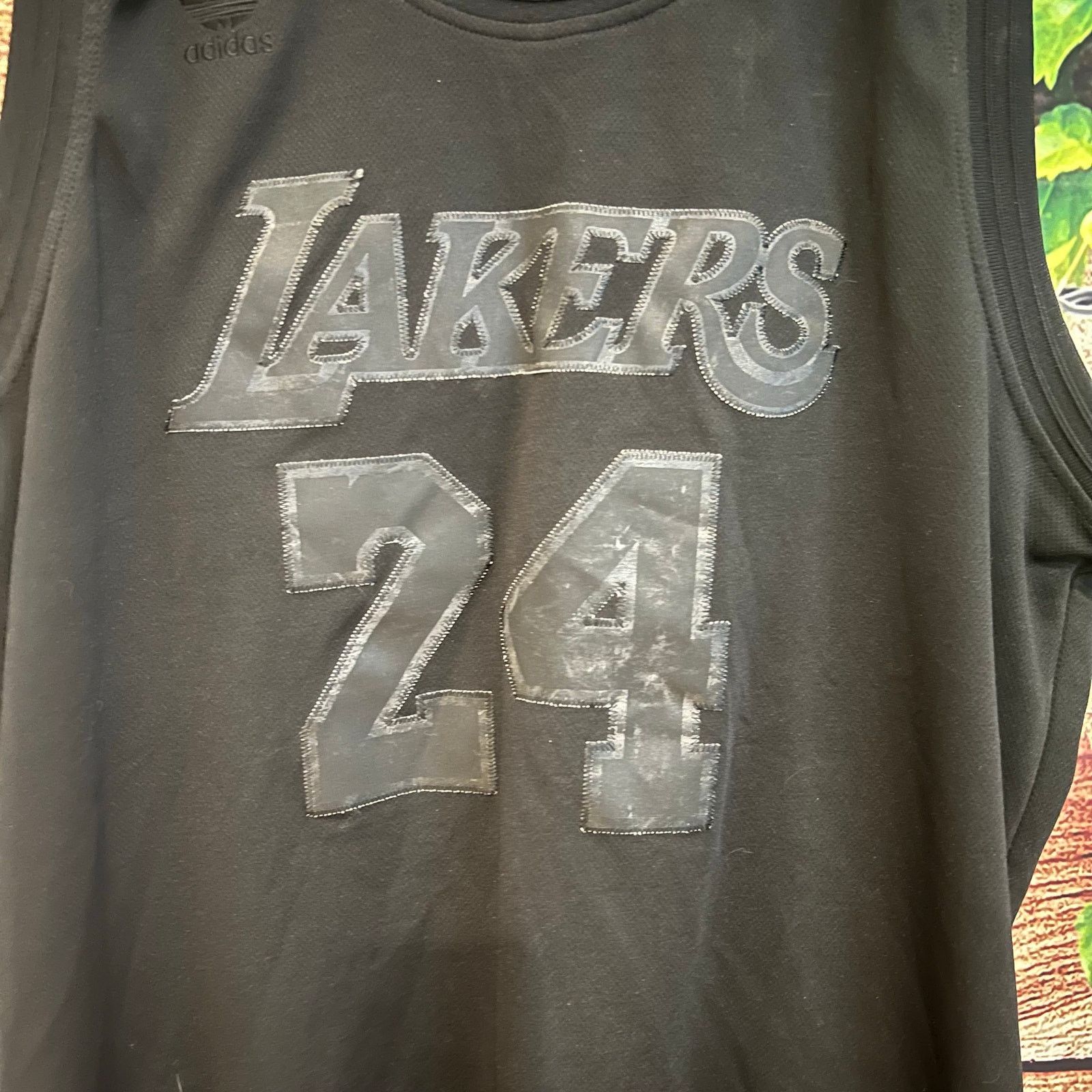Adidas Rare Lakers Kobe Bryant #24 Swingman Blackout Jersey Adidas Size US L / EU 52-54 / 3 - 2 Thumbnail