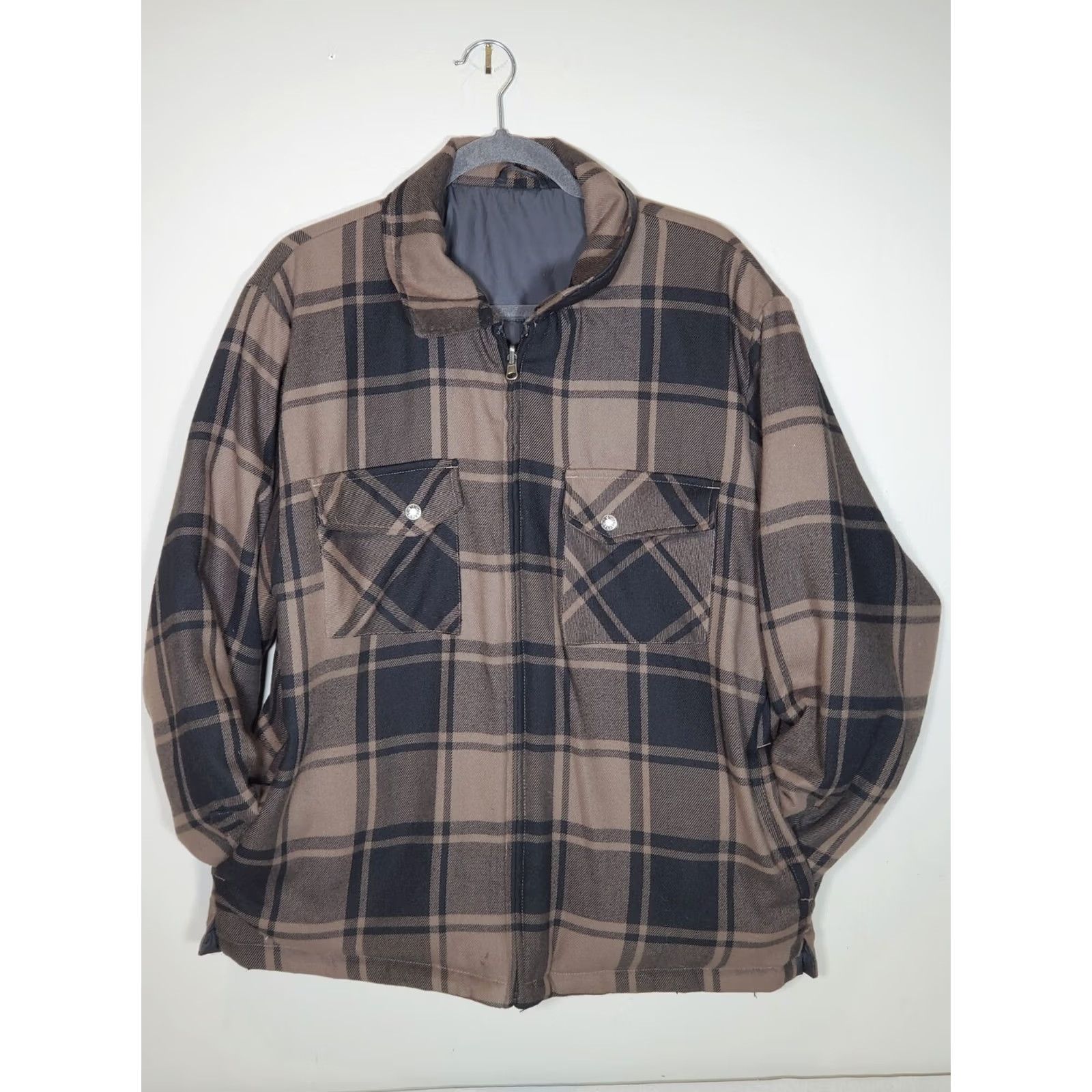 The North Face The North Face Reversible Full Zip Jacket Black / Brown Plaid Men's L Size US L / EU 52-54 / 3 - 7 Thumbnail