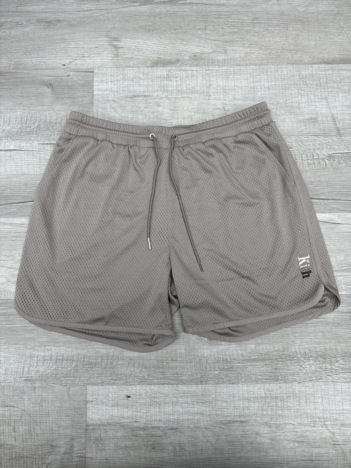 image of Kith Mesh Shorts in Brown, Men's (Size 38)