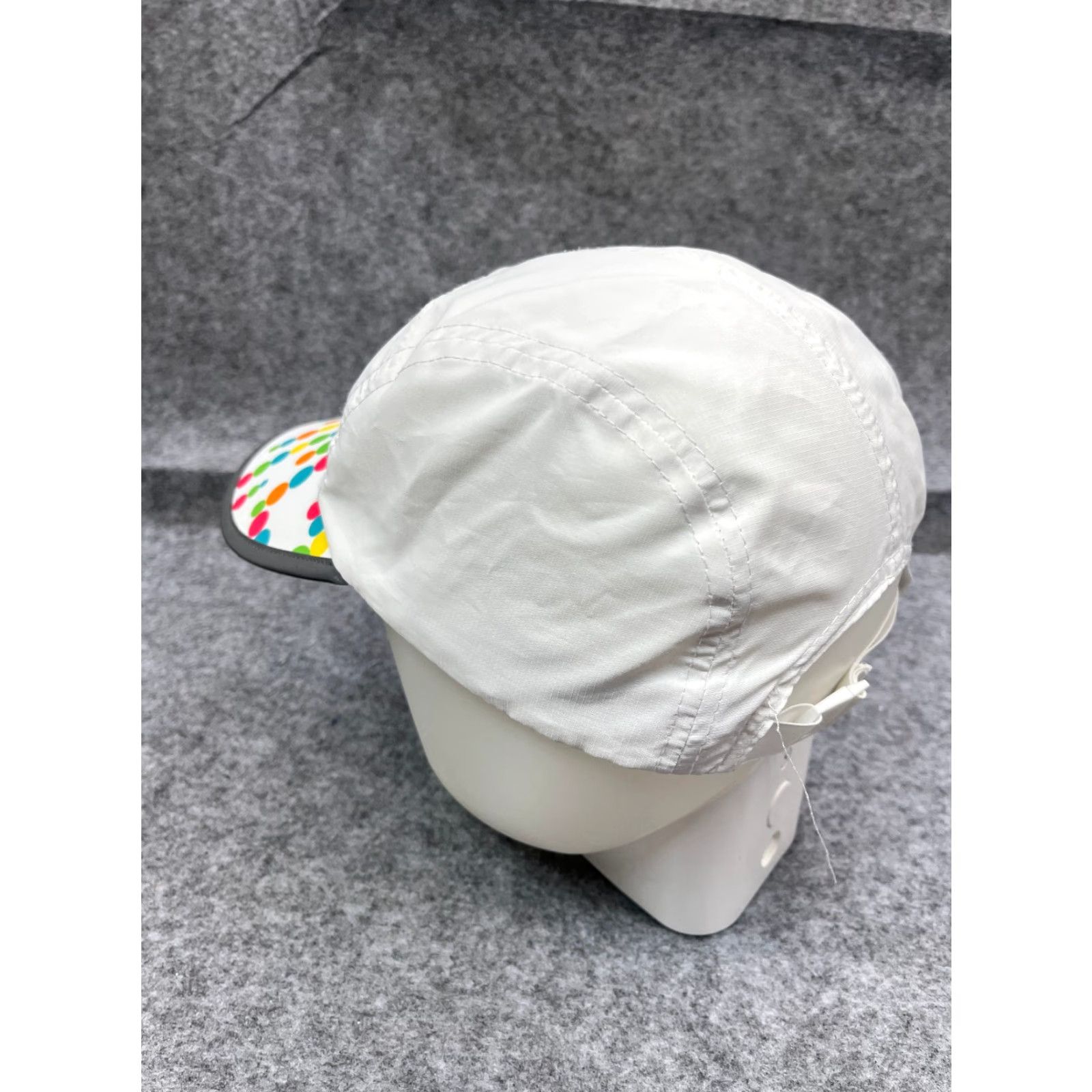 Vintage Headsweats Hat Cap 5 Panel Unisex Adults One Size White Polka Dot Polyester Adjustable Lightweight Outdoor Casual Workwear Shirt? Size ONE SIZE - 5 Thumbnail