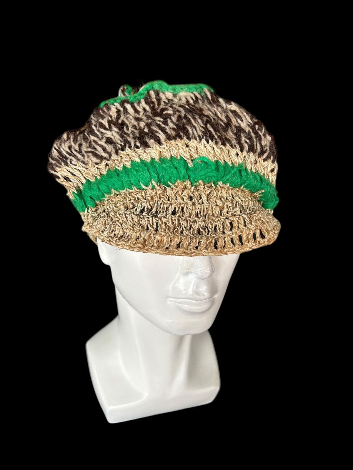 Japanese Brand × Kapital × Vintage Crochet Knitted Handmade Big Hats Size ONE SIZE - 5 Thumbnail