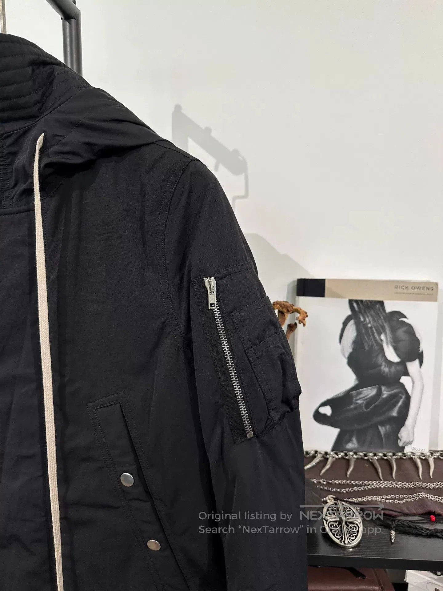 Rick Owens Drkshdw Rick Owens DRKSHDW Longline Hooded Coat. Size US XS / EU 42 / 0 - 4 Thumbnail