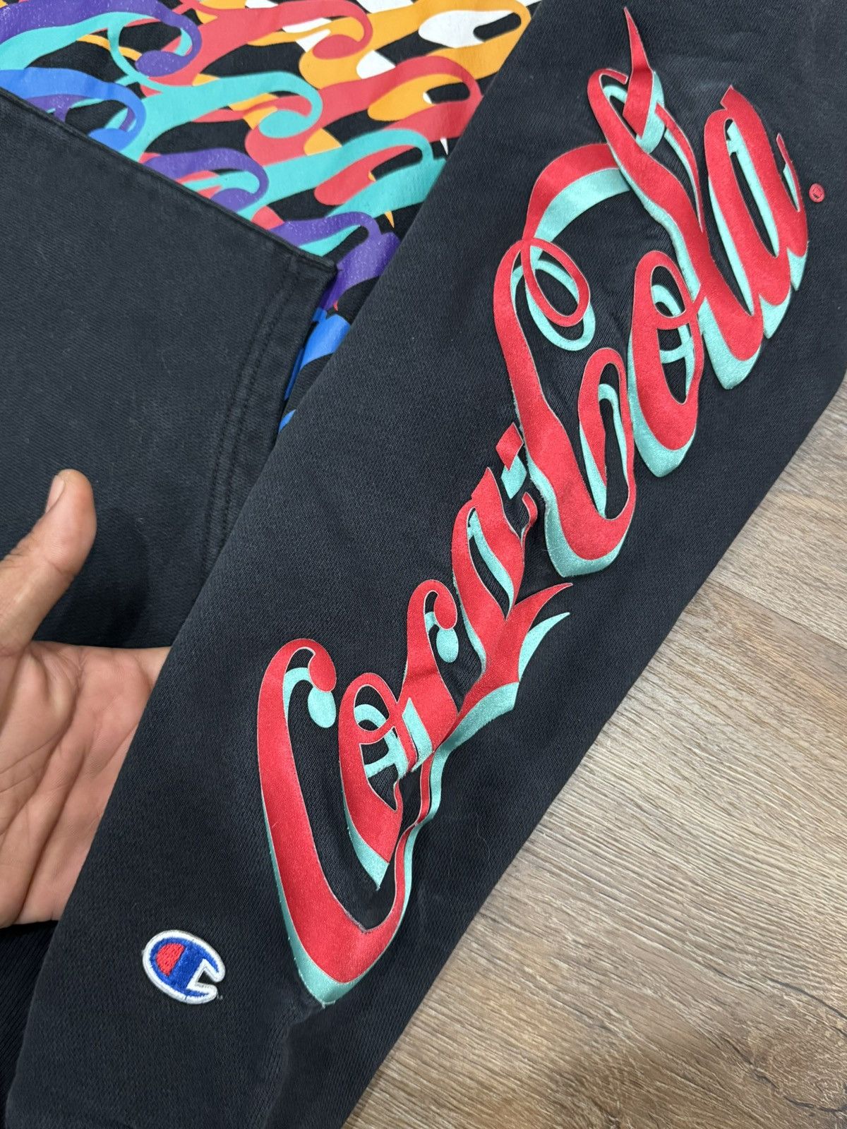 Champion × Coca Cola × Vintage Vintage Champion Reverse Weave Coca Cola Hoodie Size US S / EU 44-46 / 1 - 7 Thumbnail