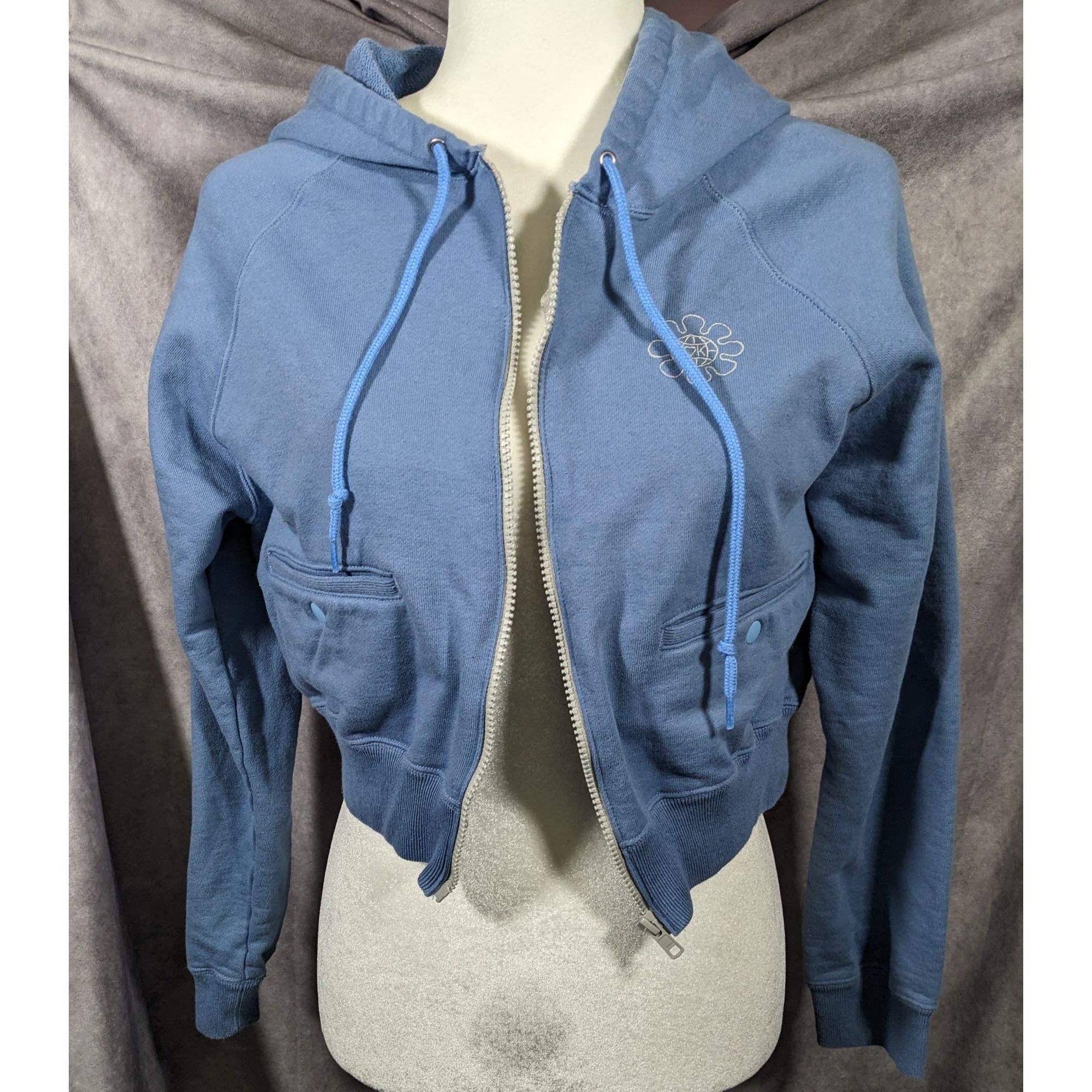 Other OK Kiko Blue Hooded Track Jacket With Pockets Size Medium Size M / US 6-8 / IT 42-44 - 9 Thumbnail