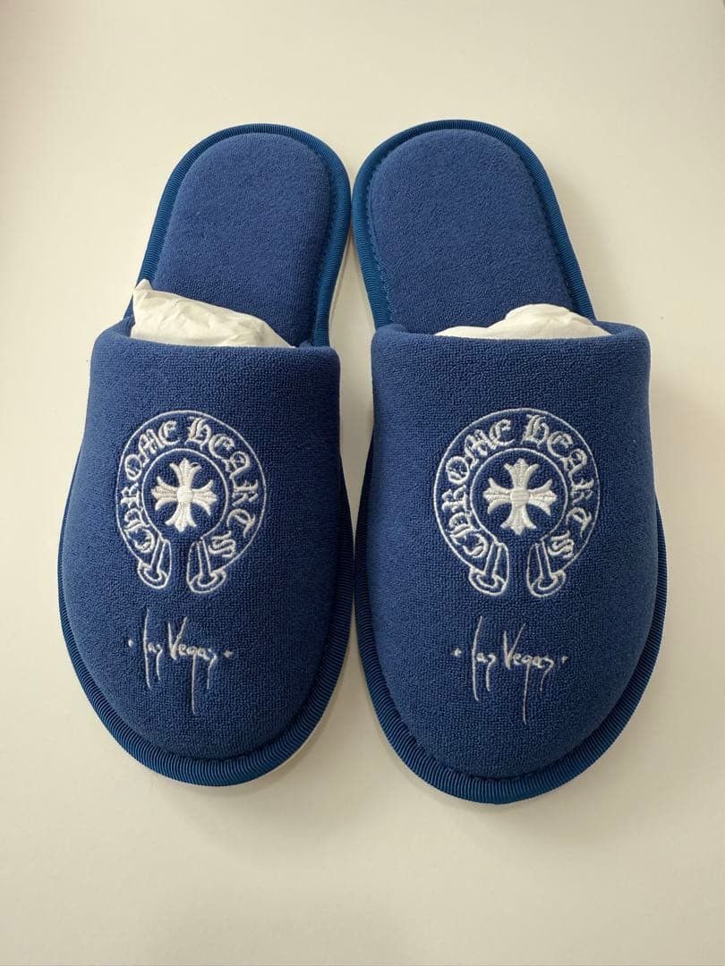 Chrome Hearts CHROME HEARTS Las Vegas Limited Edition Slippers Blue S Size US 5 / EU 37 - 1 Thumbnail