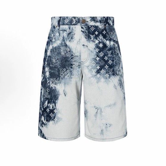 Louis Vuitton Louis Vuitton Tie-dyed cashew flower denim shorts Size US 30 / EU 46 - 1 Thumbnail