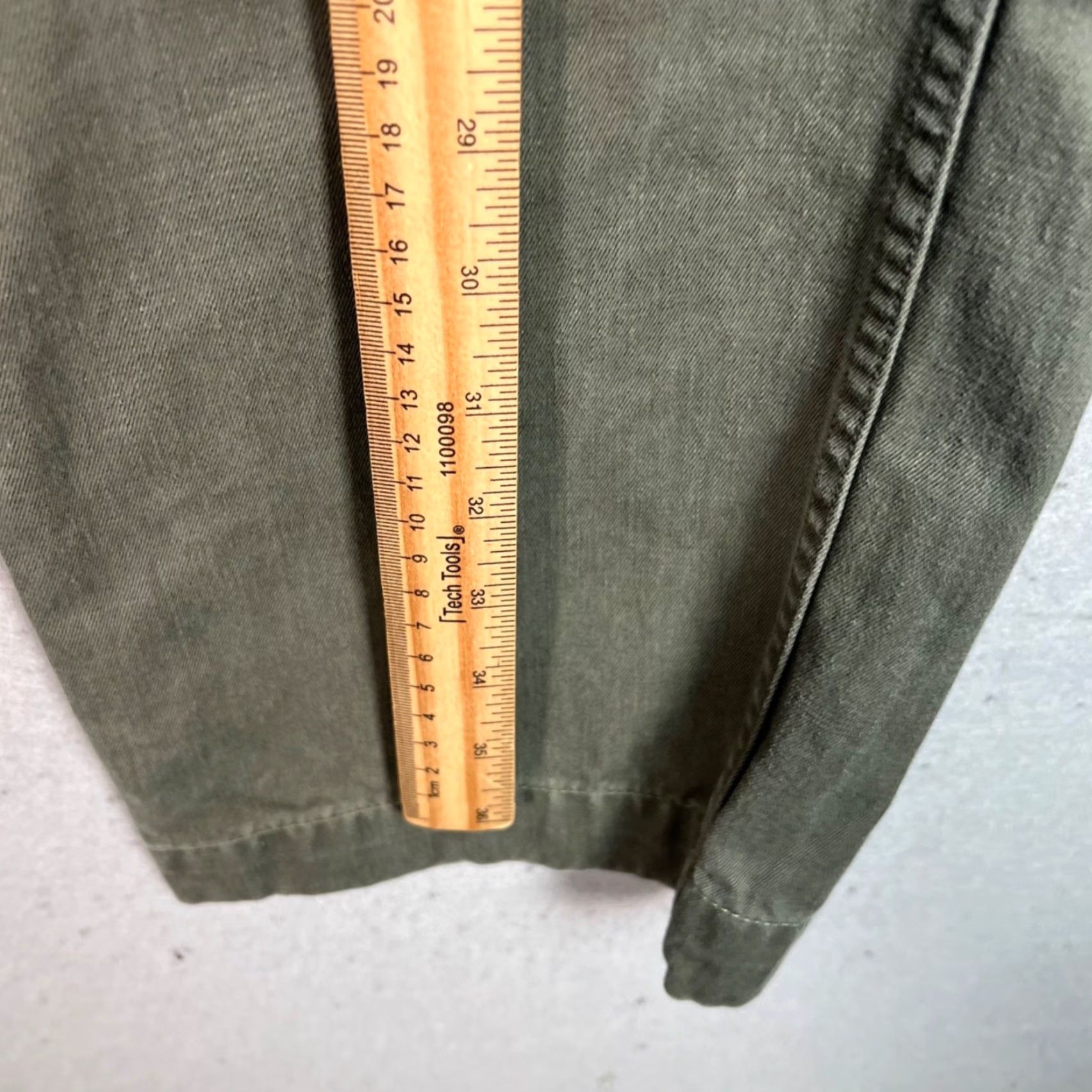 Stevenson Overall Co. Stevenson Overall Co. Mens Chino Pants Straight Leg 36 Olive Green Cotton Vintage No N/A Size US 36 / EU 52 - 6 Thumbnail
