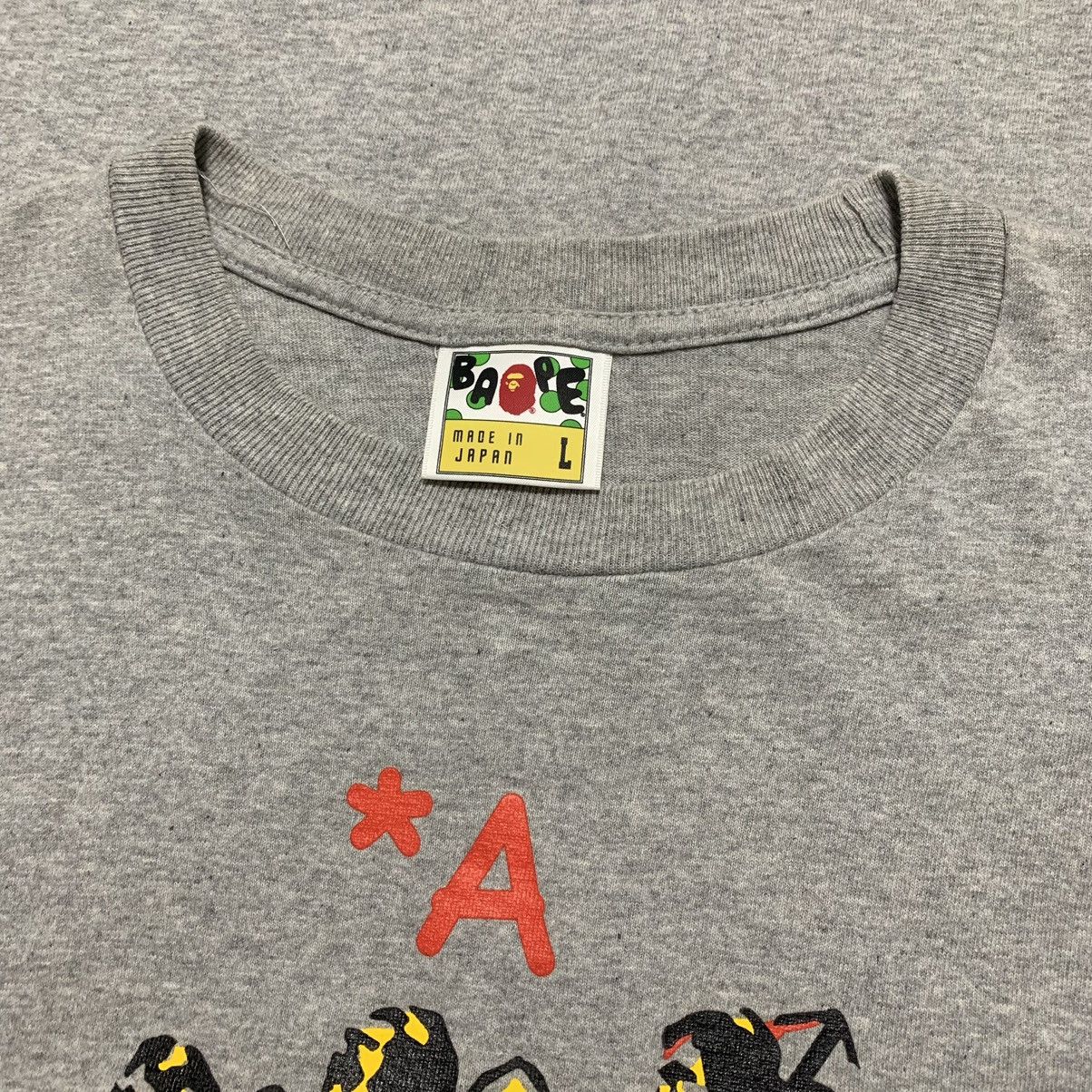 Bape Bape Large A Bathing Ape Solider Graphic Grey Tee Size US L / EU 52-54 / 3 - 4 Thumbnail