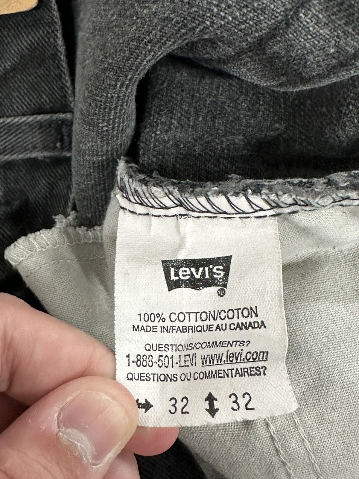 Levi's × Vintage Vintage 90s Levi’s Orange Tab Denim Black Jeans Size US 32 / EU 48 - 13 Thumbnail