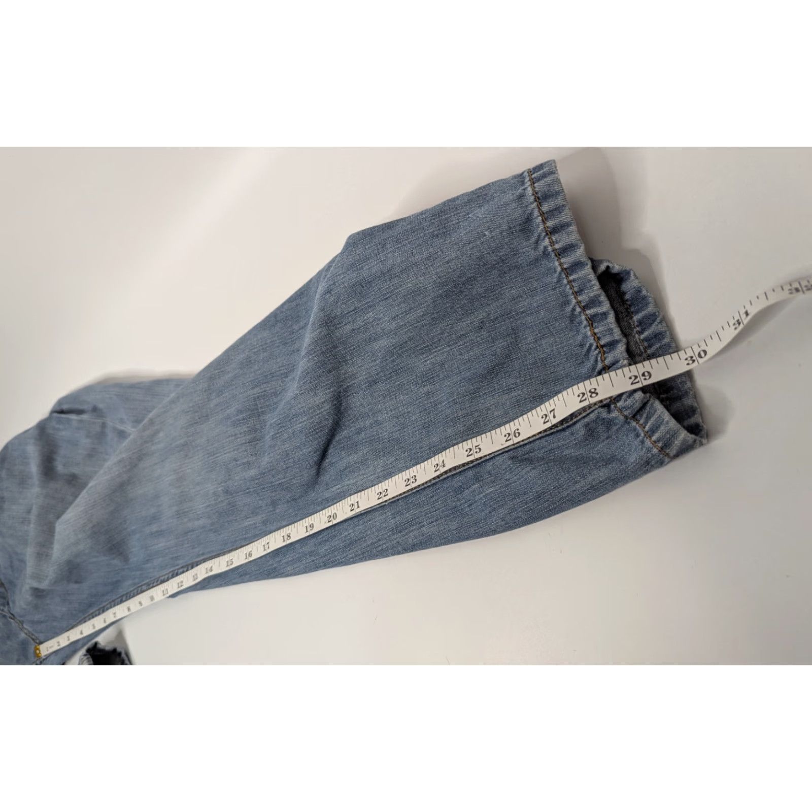 Levi's Levi's 505 Jeans Mens 36x29 Denim Medium Wash Regular Fit Distressed Jeans Pants 5-Pocket Levi's 500 Series Blue Mens 90s City Hipster Vintage: No Size US 36 / EU 52 - 6 Thumbnail