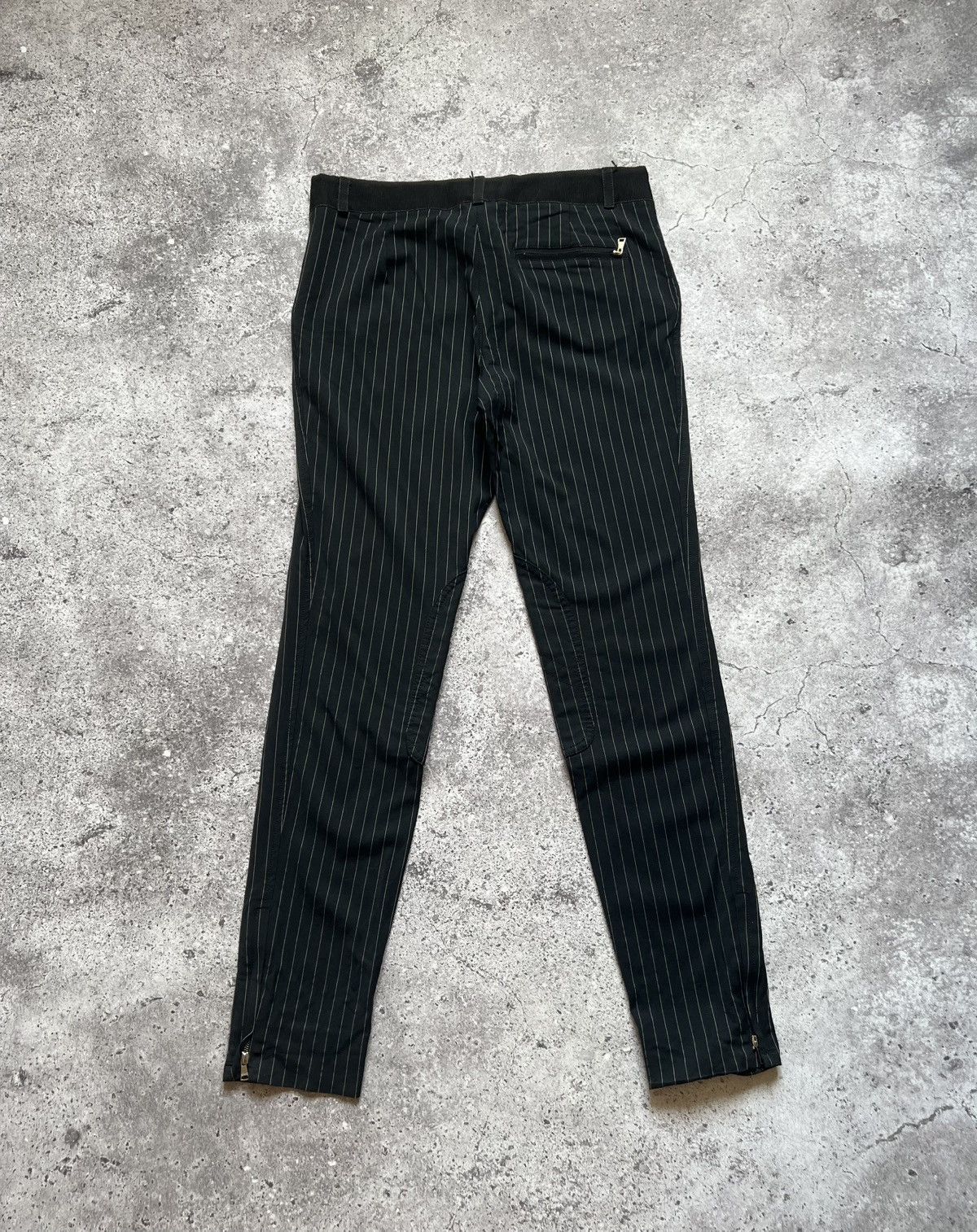 Dolce & Gabbana Dolce & Gabbana Wool Trousers Pants Striped Size 28" / US 6 / IT 42 - 11 Thumbnail