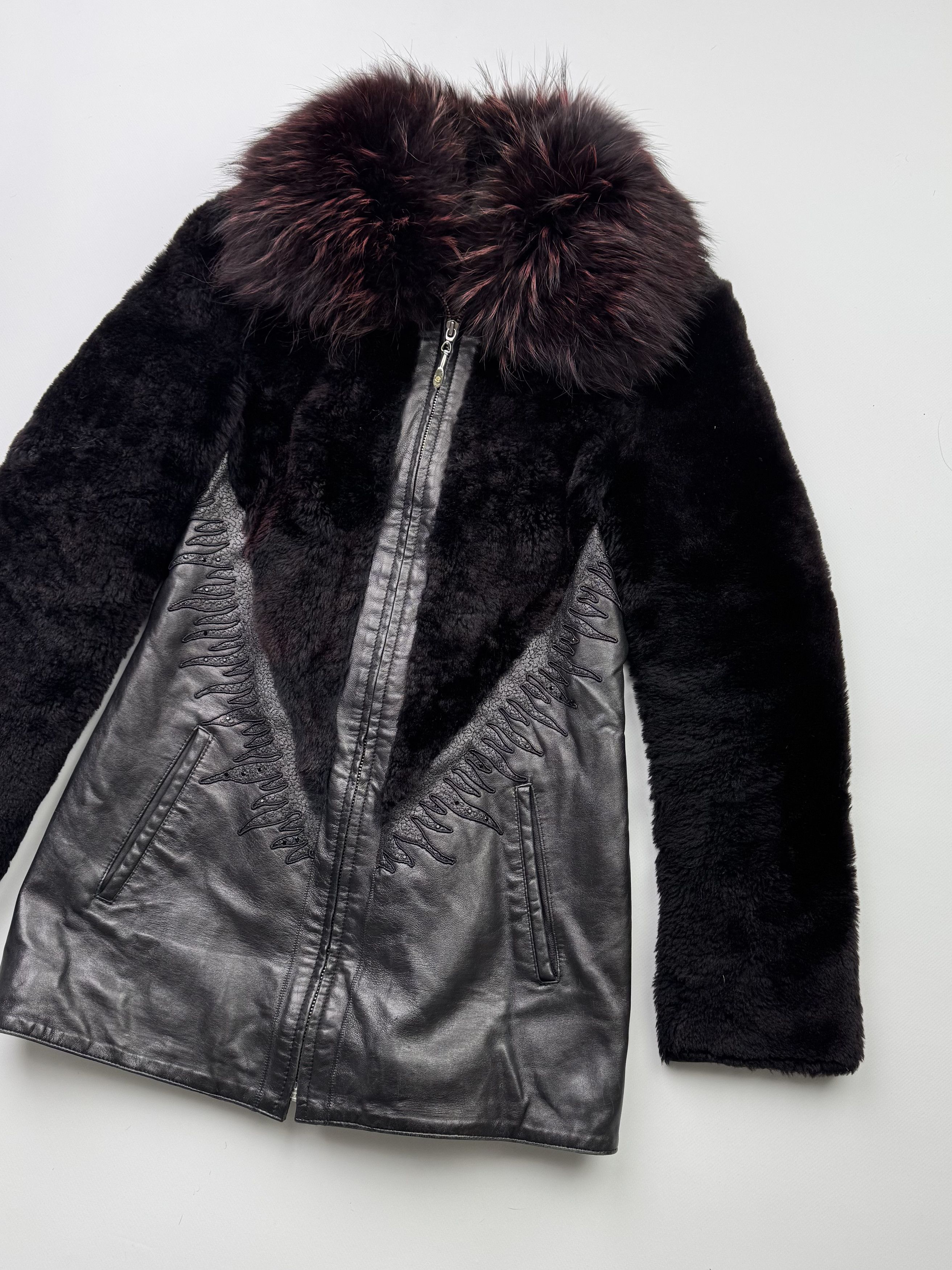 Vintage Vintage Real Sheepskin Jacket B384(V78)E2 Size XS / US 0-2 / IT 36-38 - 3 Thumbnail