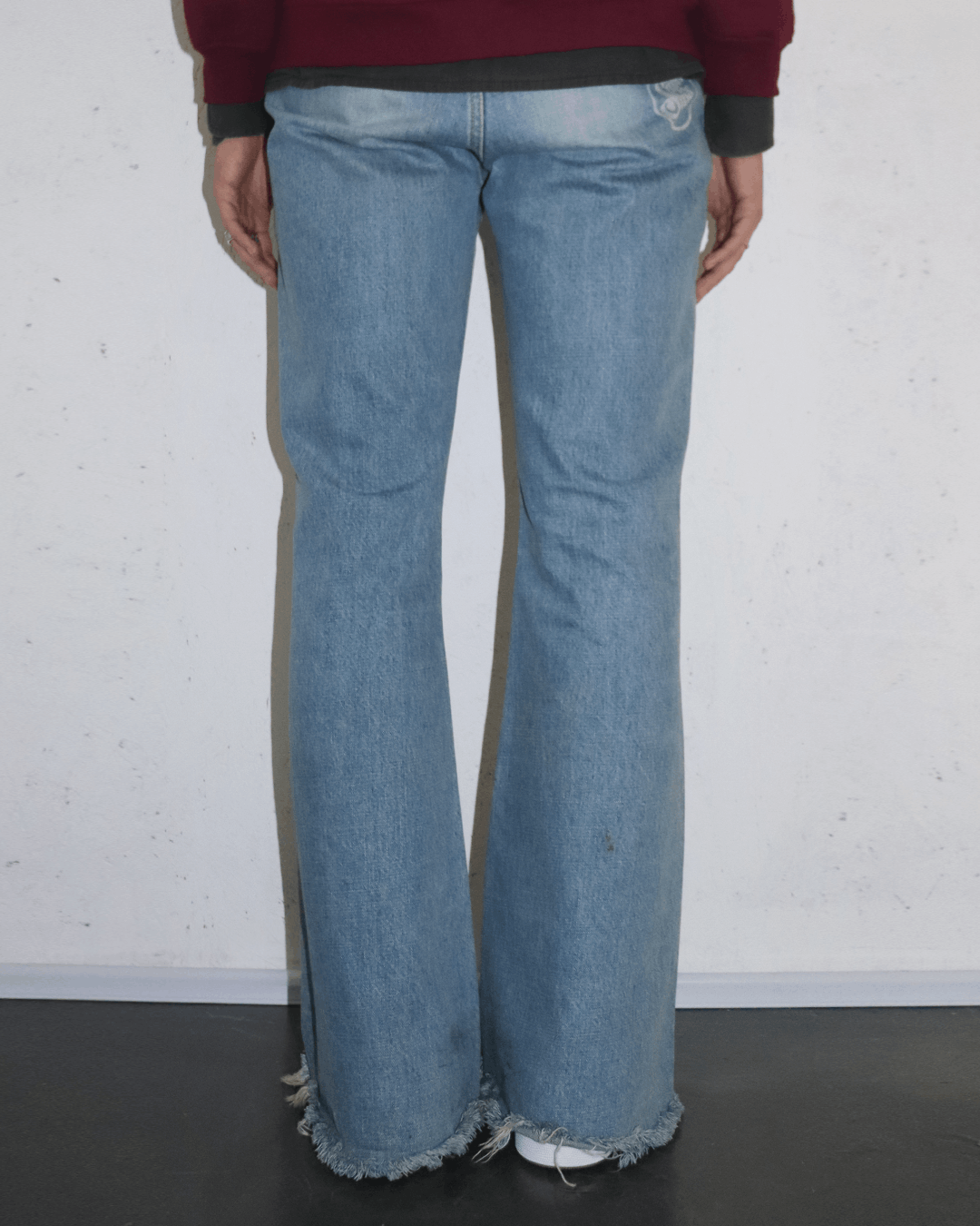 Hysteric Glamour Hysteric Glamour The Super Hys Printed Bootcut Denim Pants Size US 32 / EU 48 - 4 Thumbnail
