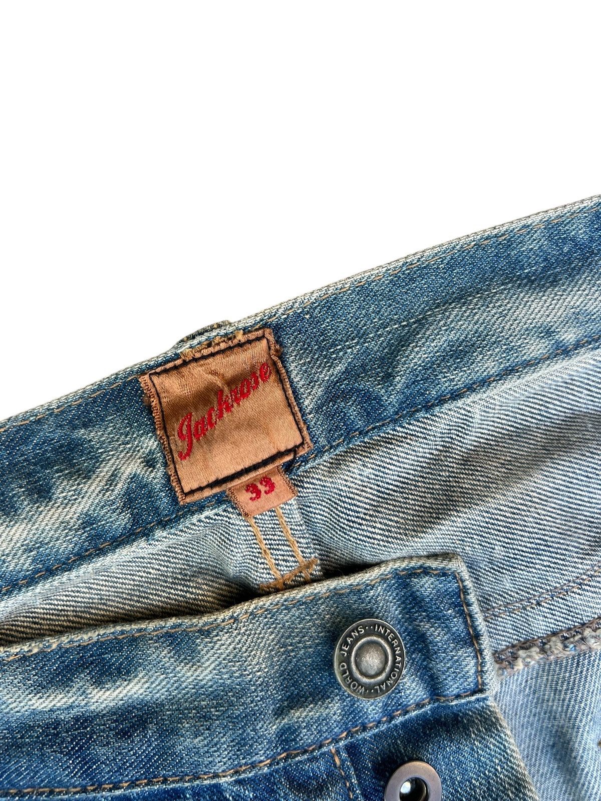 JACKROSE Jackrose Japan Mud Denim Patches Bootcut Jeans Flare Size US 33 - 8 Thumbnail