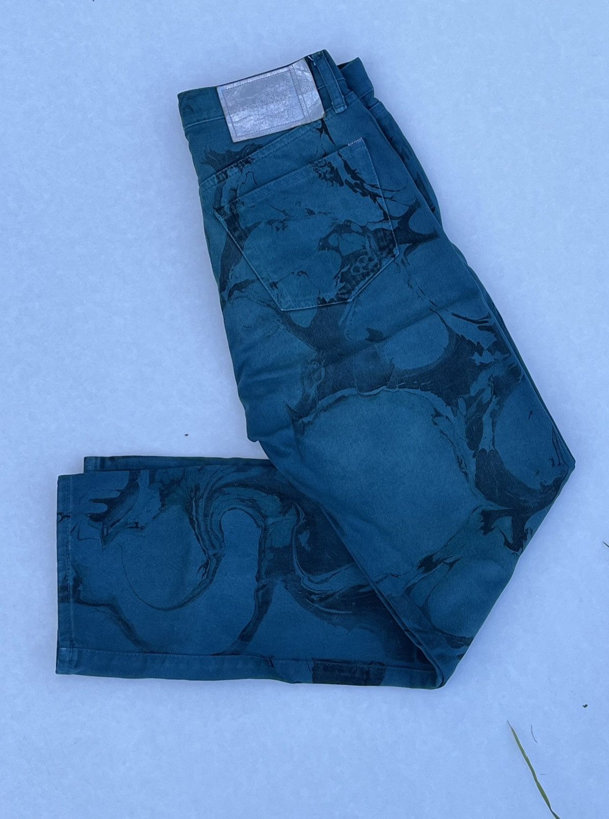 Acne Studios Acne Studios 1996 Swirl Ocean Blue Jeans 29/30 Size US 30 / EU 46 - 4 Thumbnail