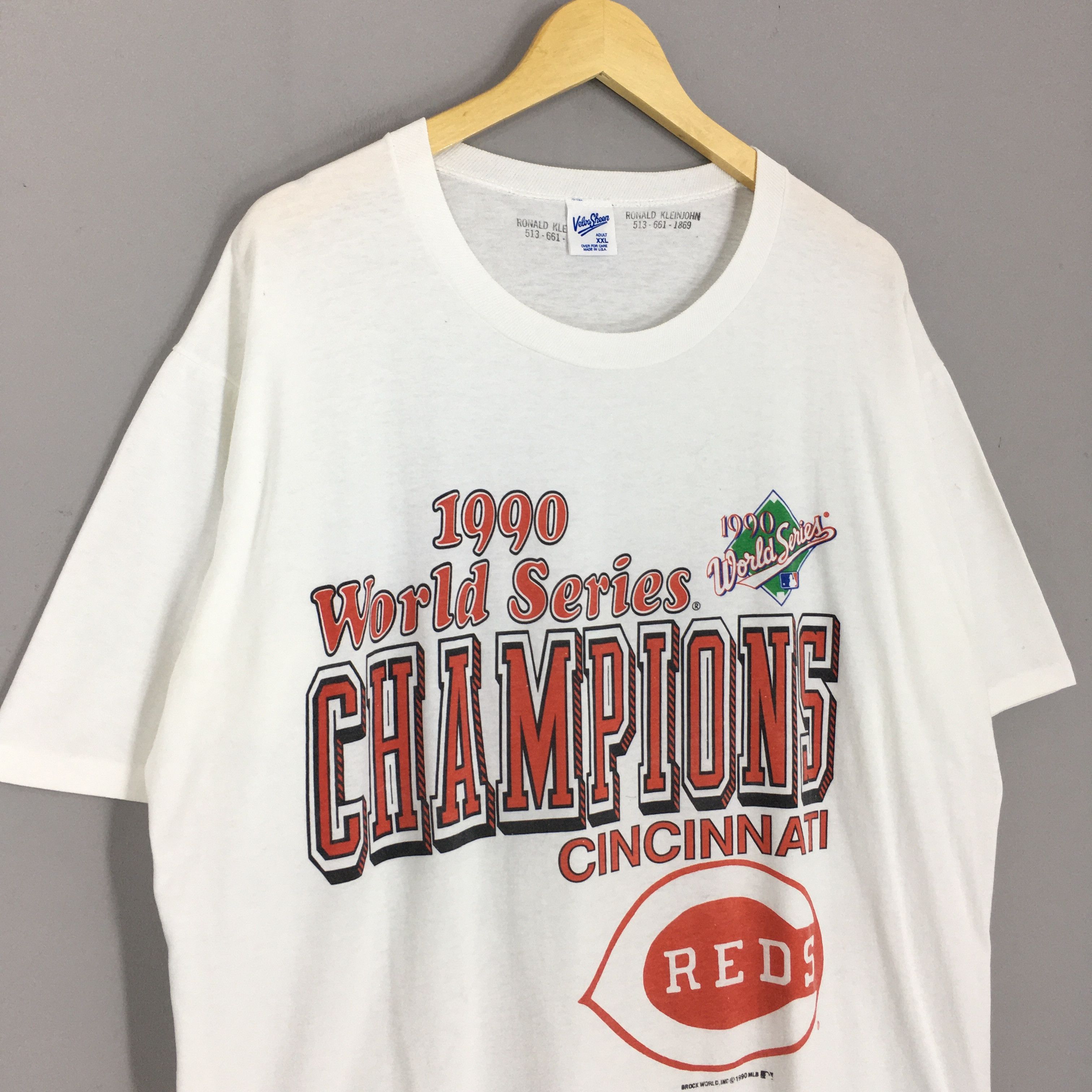 MLB Vintage 90s Cincinnati Reds MLB T Shirt XXLarge Size US XXL / EU 58 / 5 - 3 Thumbnail