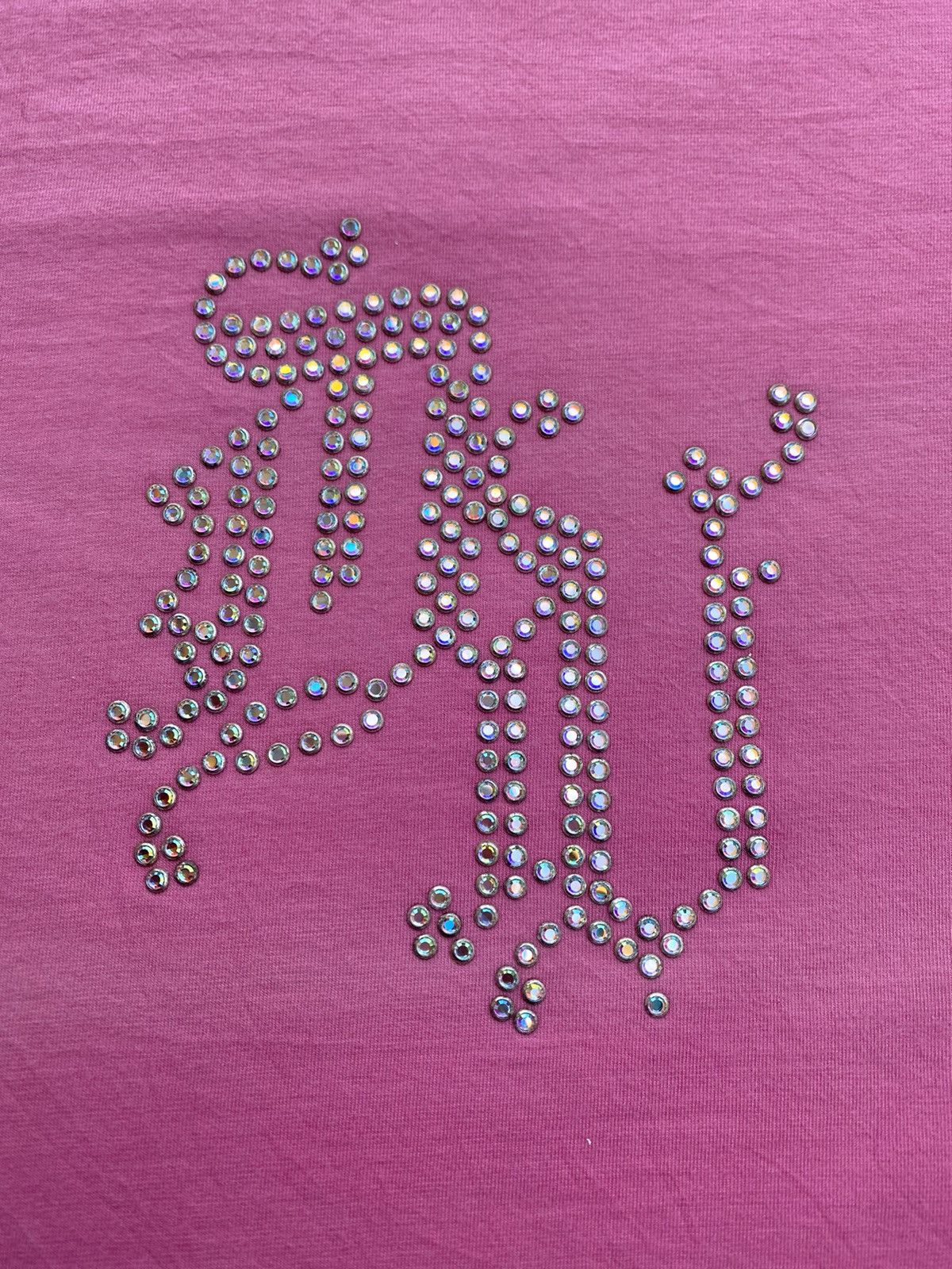 Versace Rare Vintage VERSACE Swarovski Pink Tshirt Size S / US 4 / IT 40 - 11 Thumbnail