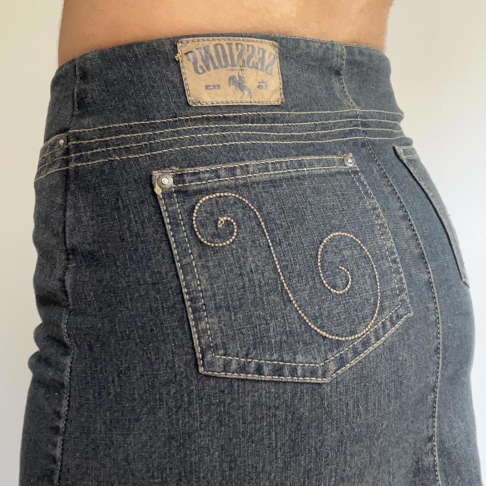 Other Mini denim skirt with fringe hem #miniskirt Size 27" / US 4 / IT 40 - 3 Thumbnail