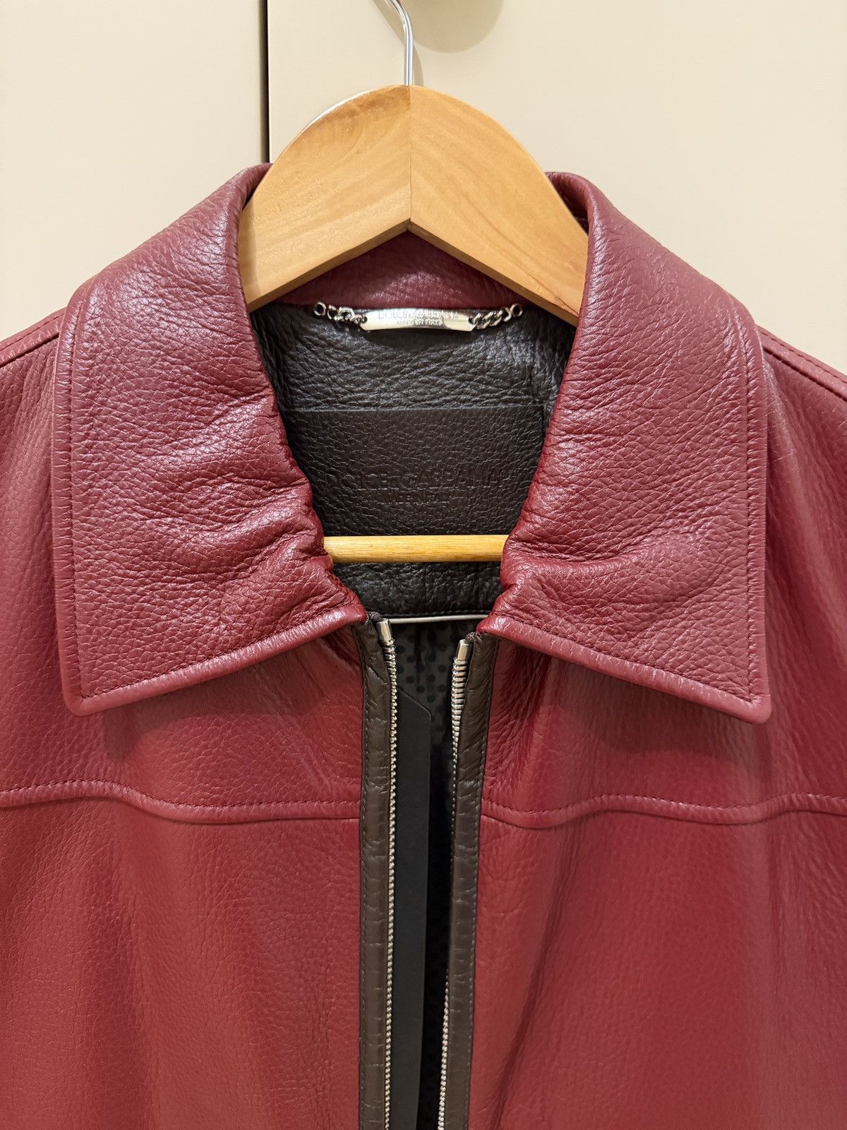 Dolce & Gabbana Dolce&Gabbana Leather Zip Jacket Size US XS / EU 42 / 0 - 2 Thumbnail