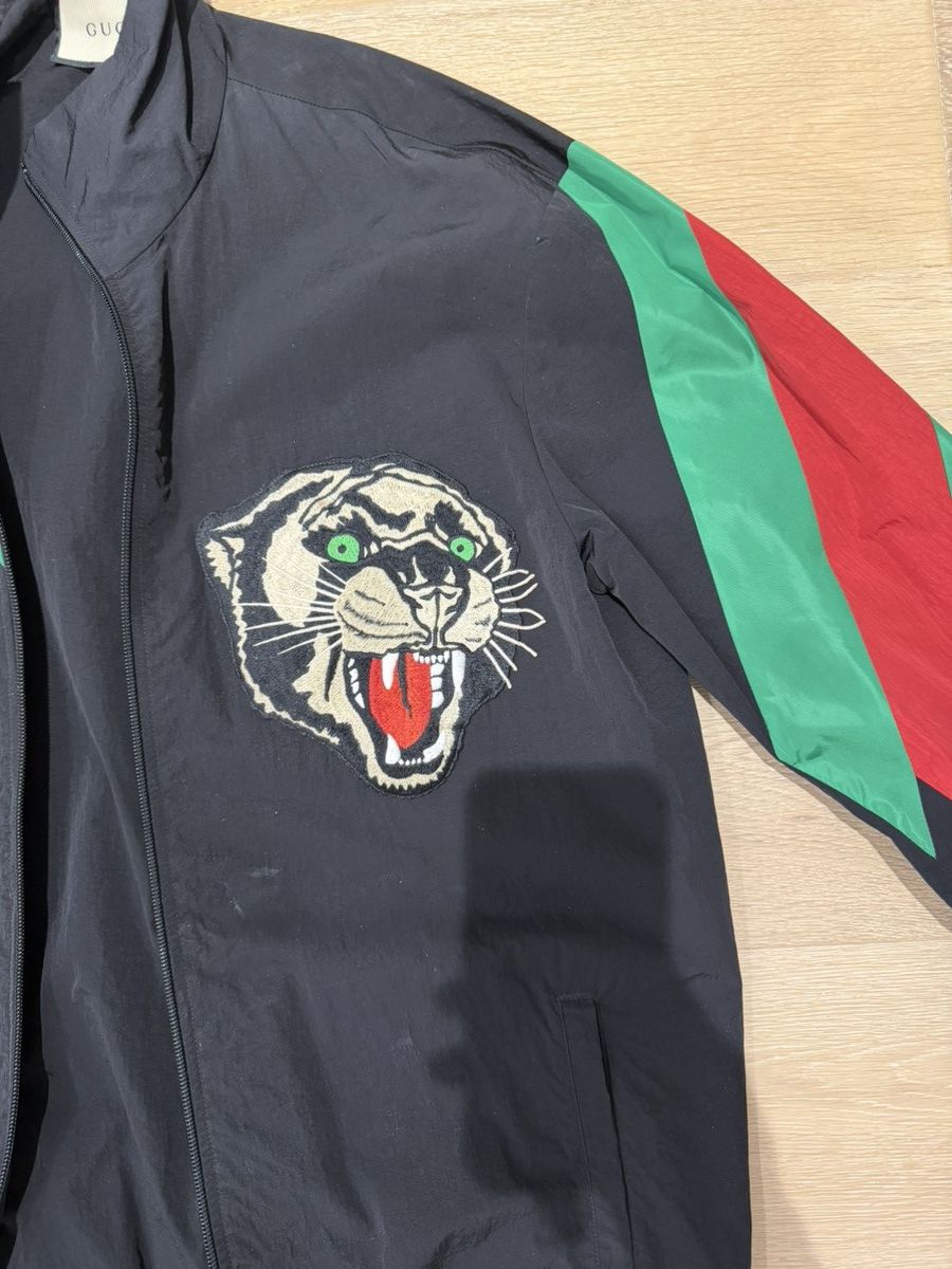 Gucci Gucci Men's Leopard Zip-Front Track Jacket Size US XS / EU 42 / 0 - 2 Thumbnail