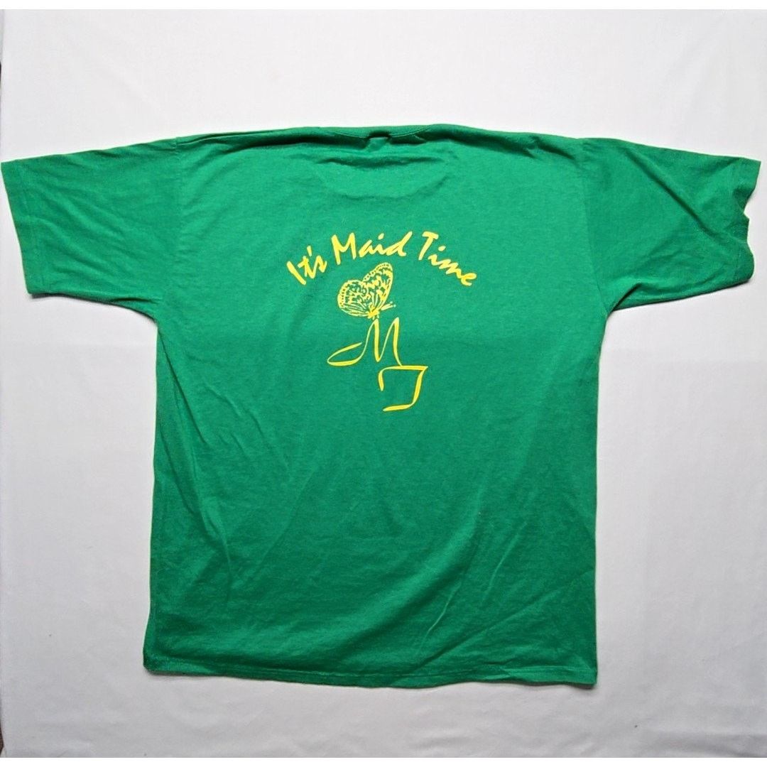 Jerzees Vintage It's Maid Time Tee Graphic Green XL Shirt 90s Size US XL / EU 56 / 4 - 1 Thumbnail