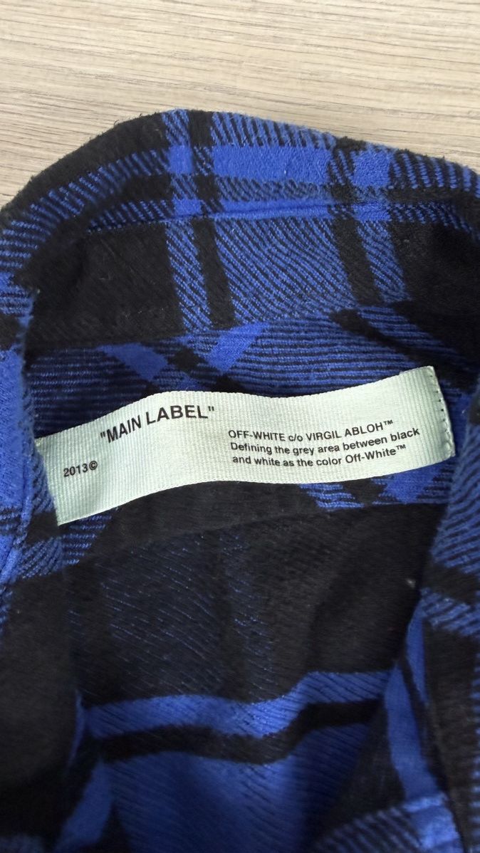 Off-White Off White Flannel Shirt Size US XS / EU 42 / 0 - 15 Thumbnail