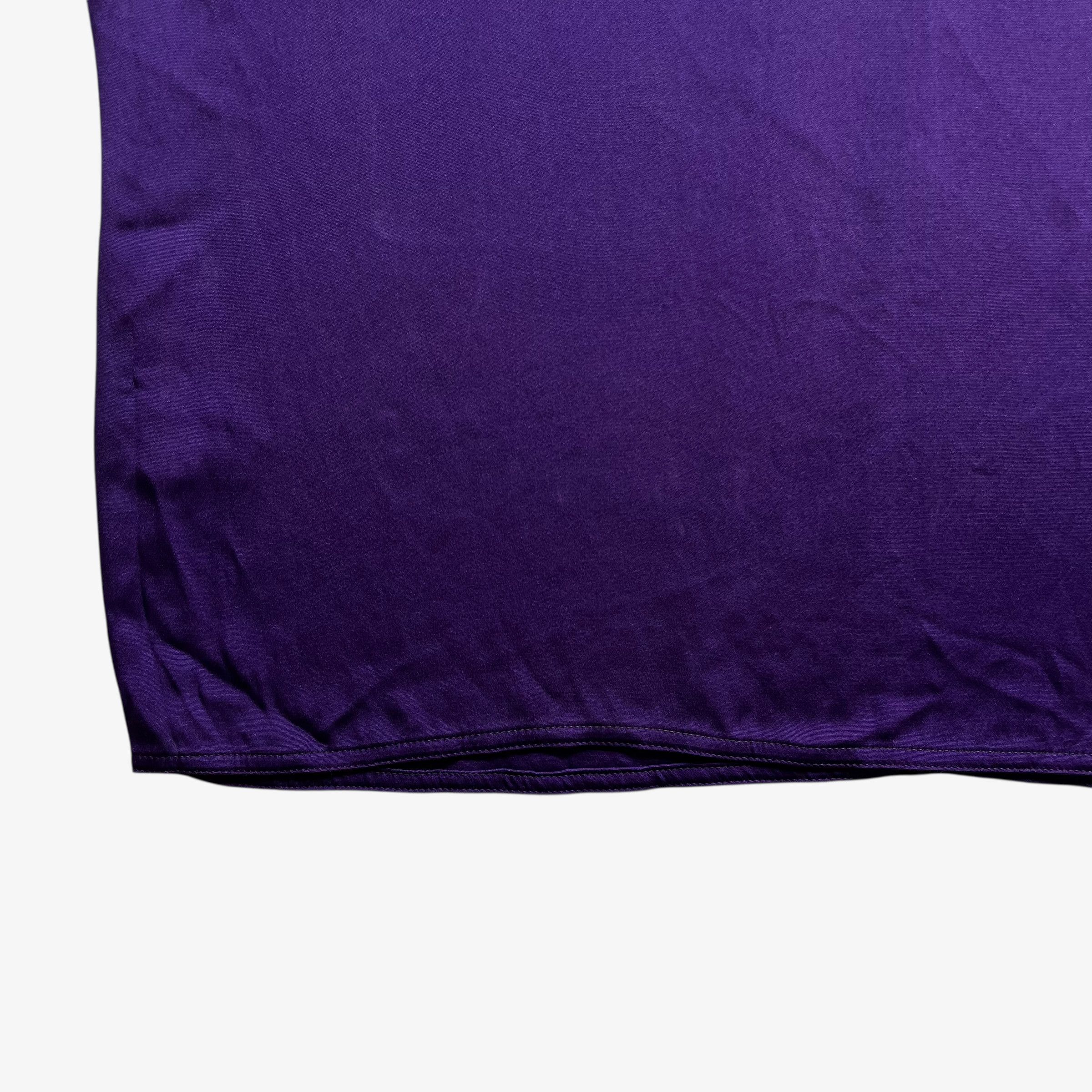 Versace Vintage 80s Women's Gianni Versace Purple Silk Top Size L / US 10 / IT 46 - 9 Thumbnail