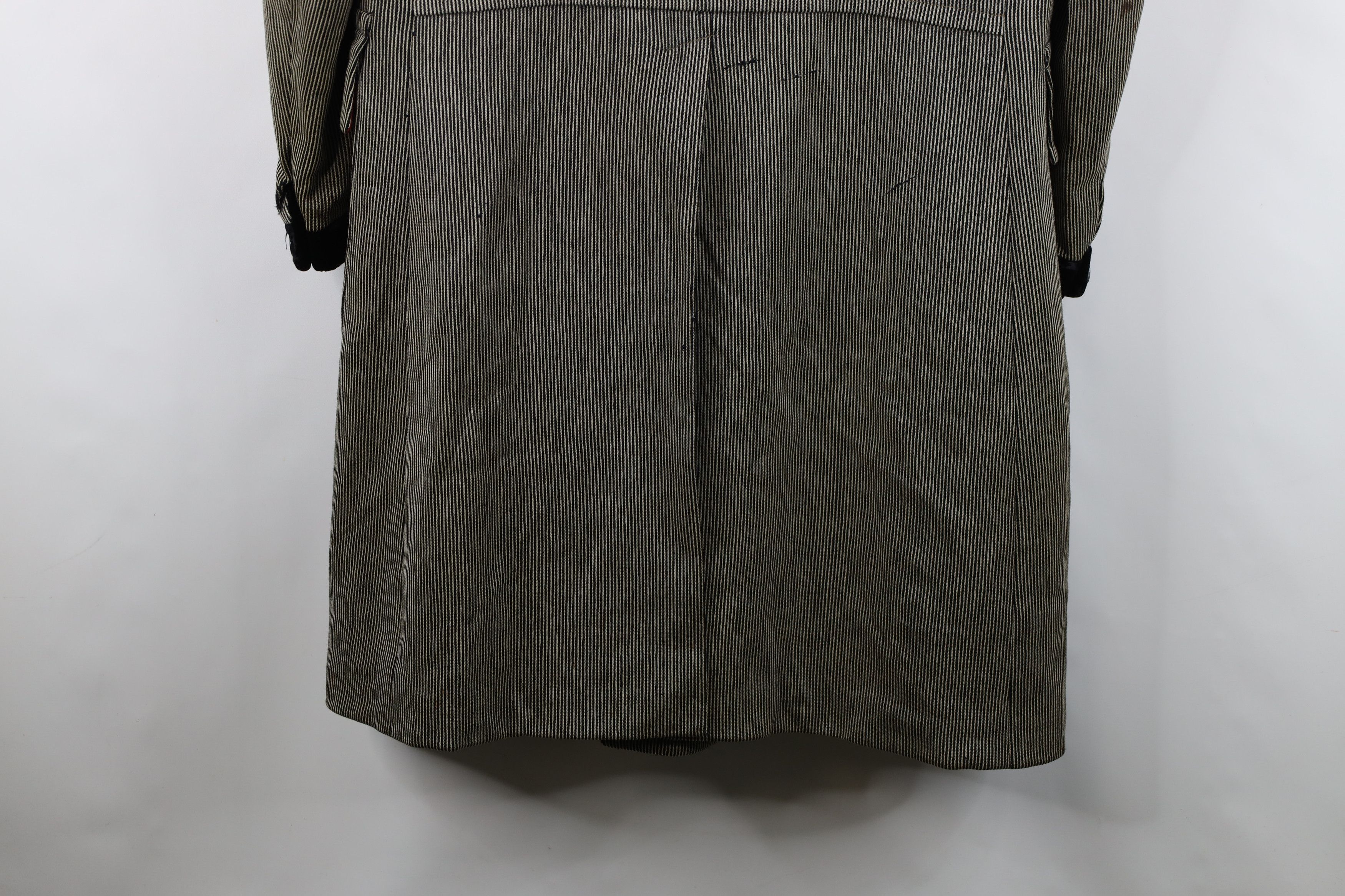 Vintage Vintage 50s Streetwear Trim Ribbed Wool Trench Coat USA Size US XXL / EU 58 / 5 - 16 Thumbnail