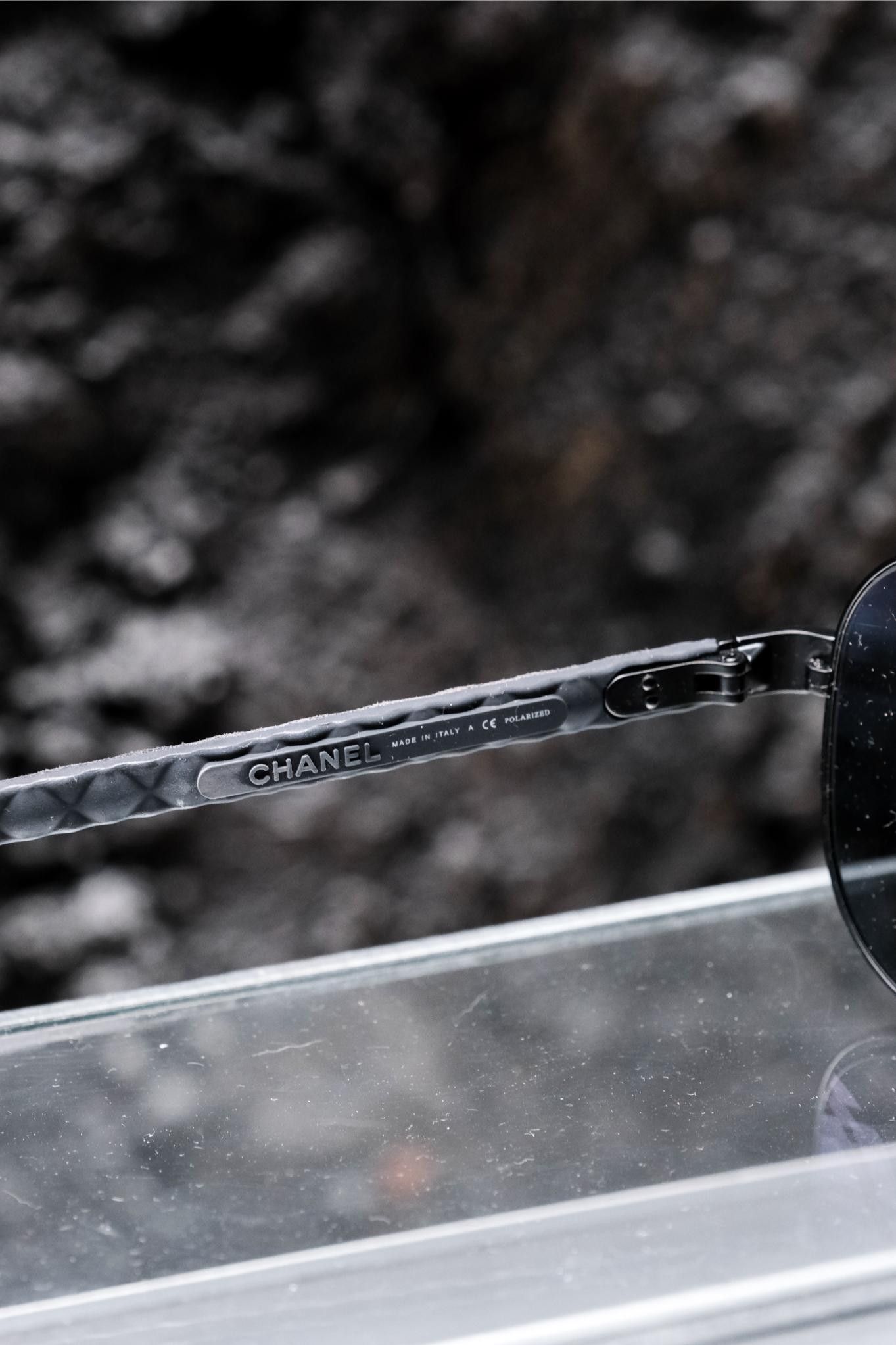 Chanel Chanel Matelasse Rubber Aviator Sunglasses 4204-Q Size ONE SIZE - 5 Thumbnail
