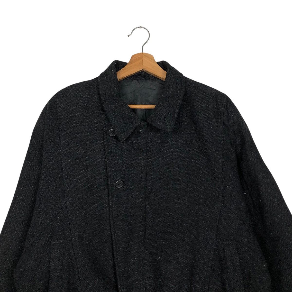 Japanese Brand 📌Vtg Wool Bomber Jacket Double Layer Unbranded Issey Miyake Size US M / EU 48-50 / 2 - 5 Thumbnail