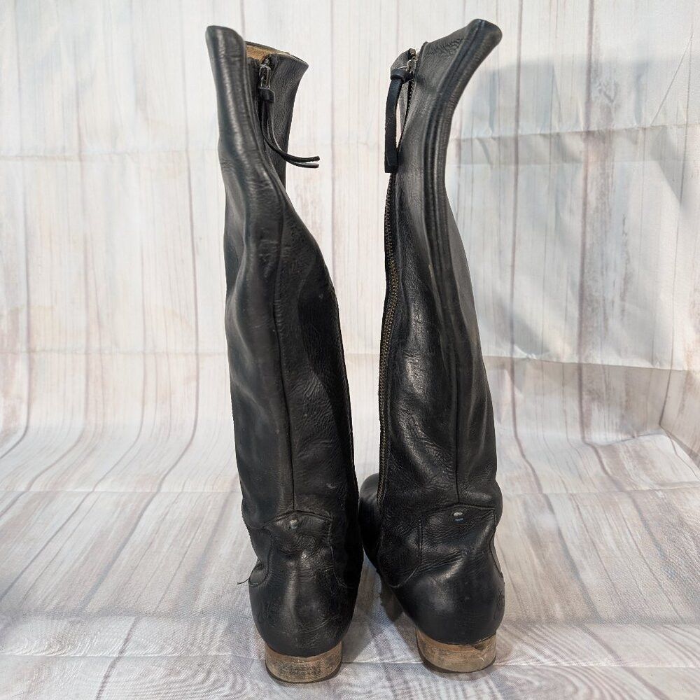 John Fluevog John Fluevog Radio ARD Black Leather Zipper Closure Riding Size US 8 / IT 38 - 4 Thumbnail