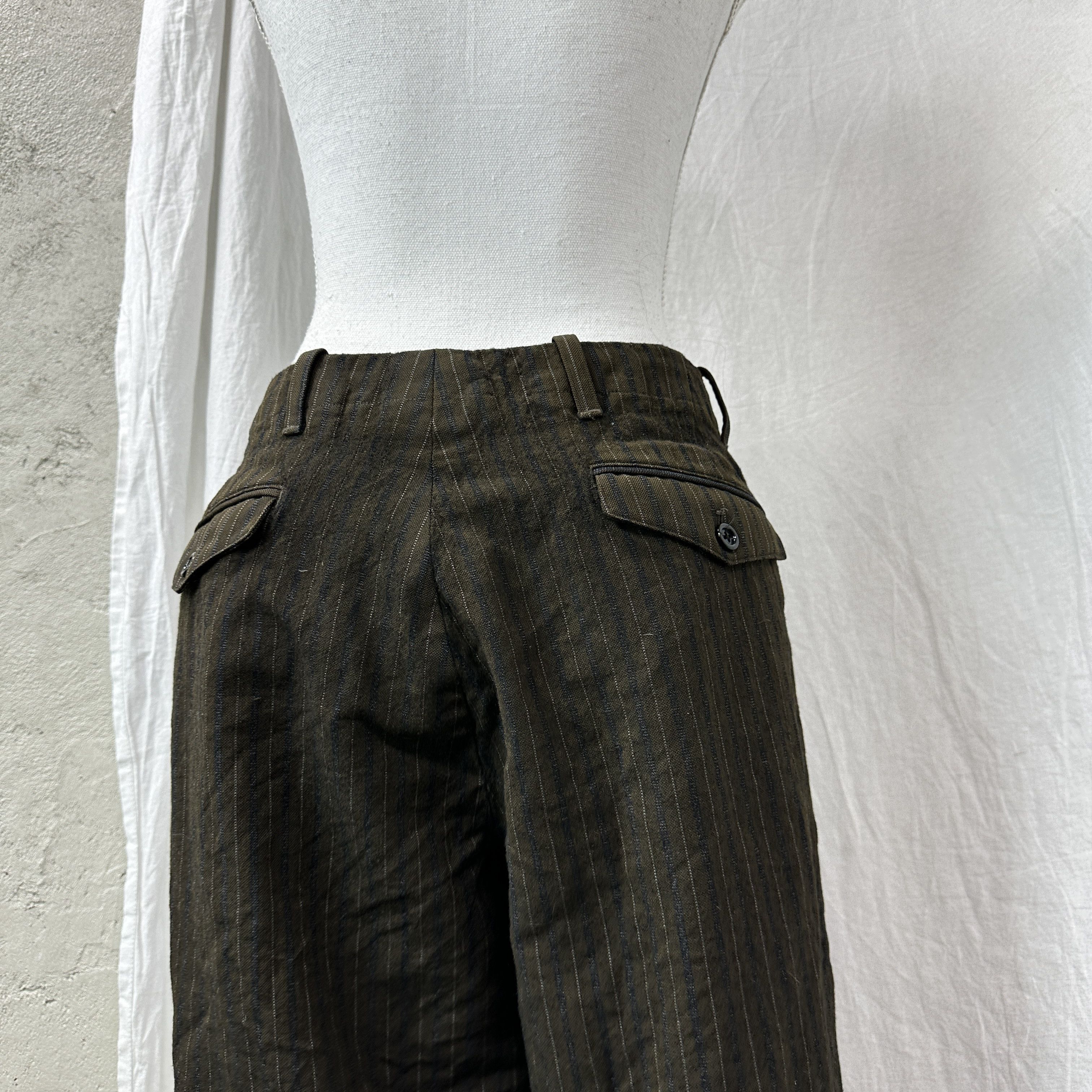 Prada Vintage Striped Preppy Old Money Casual Prada Pants Size 32" / US 10 / IT 46 - 4 Thumbnail