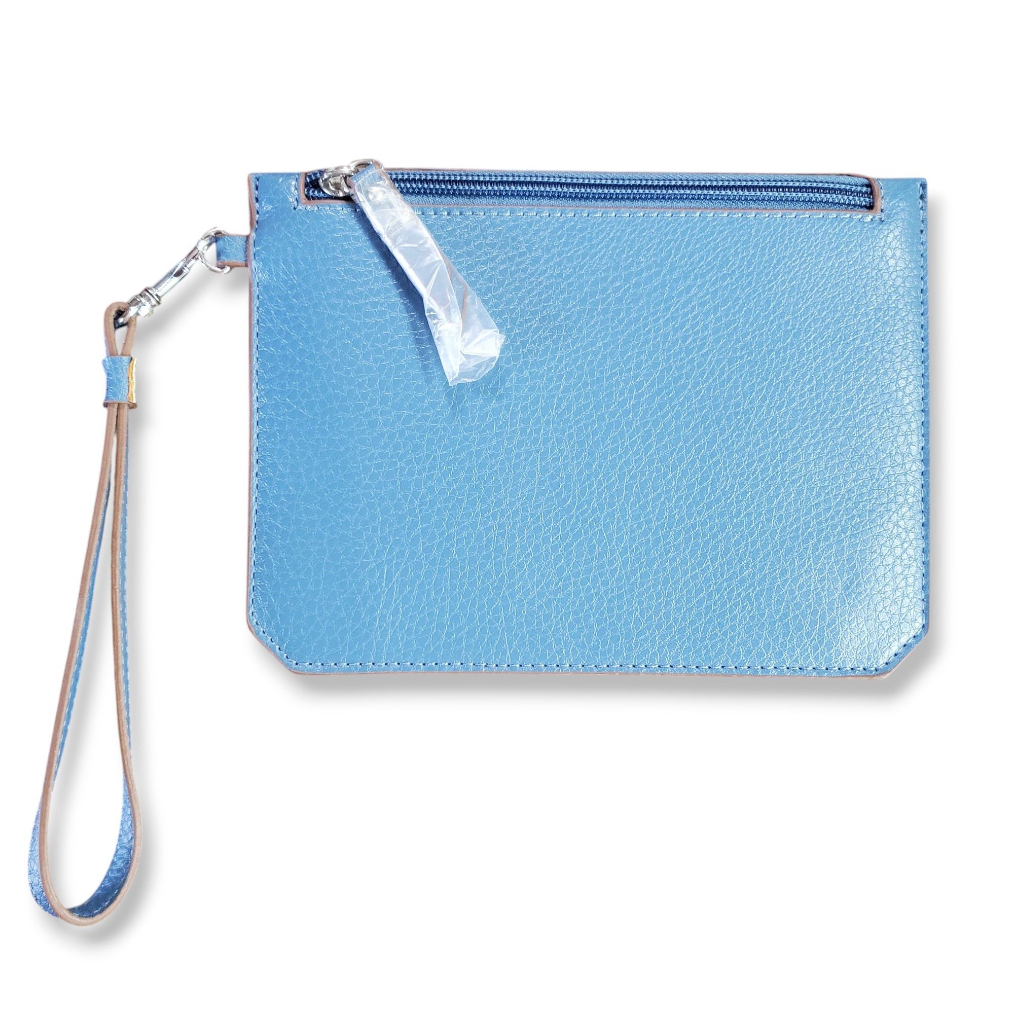 Anne Klein Anne Klein 8x6" NEW Wristlet Pouch Denim Blue Zip Top Wallet Size ONE SIZE - 3 Thumbnail